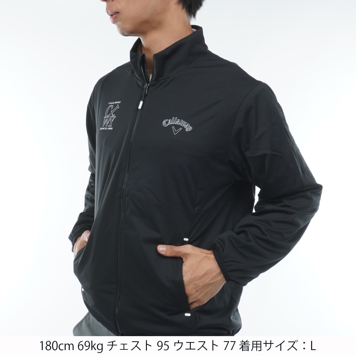 ストレッチ フルジップブルゾン(アウター(ブルゾン、ウインド