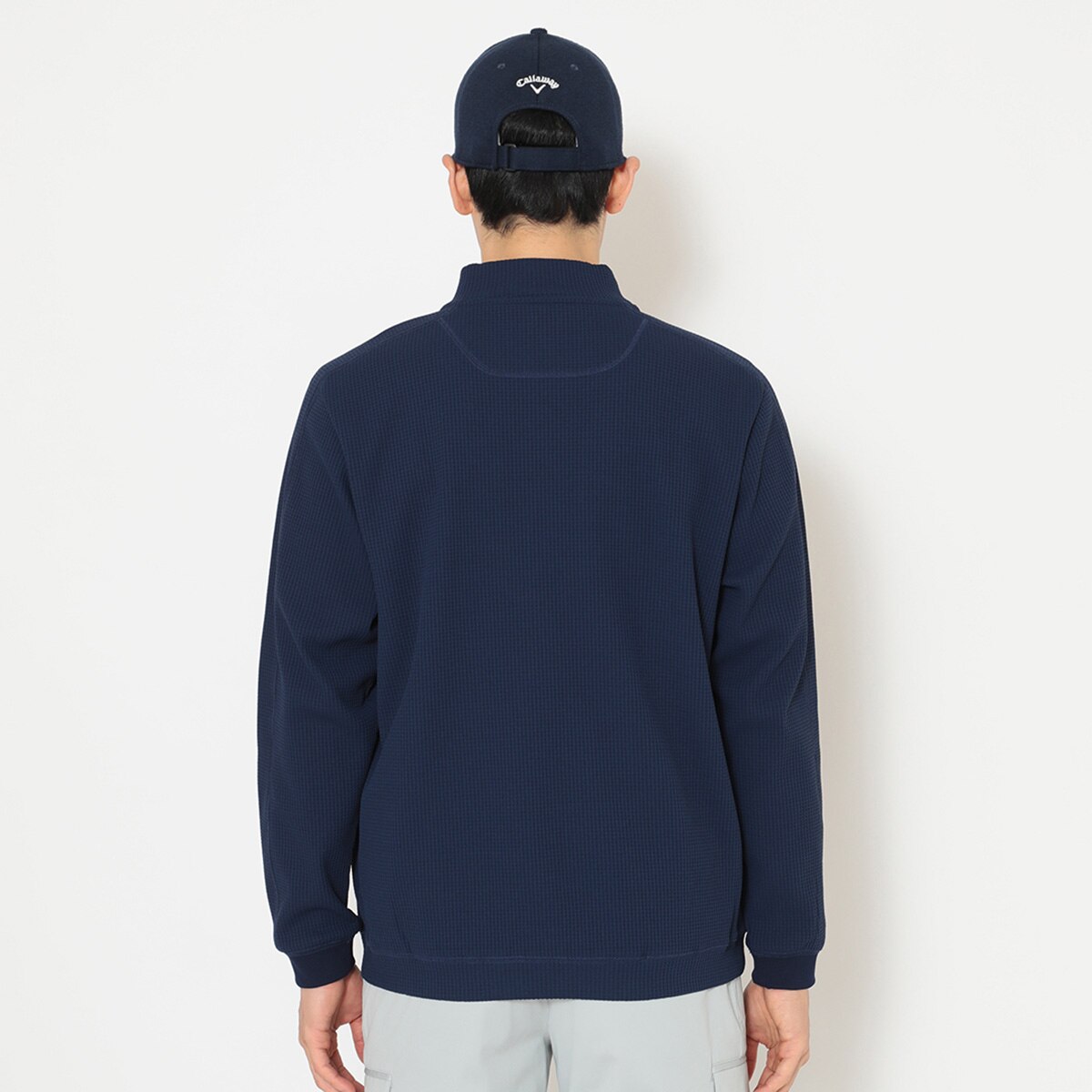 ハーフジップモックネック長袖シャツ(長袖シャツ・ポロシャツ