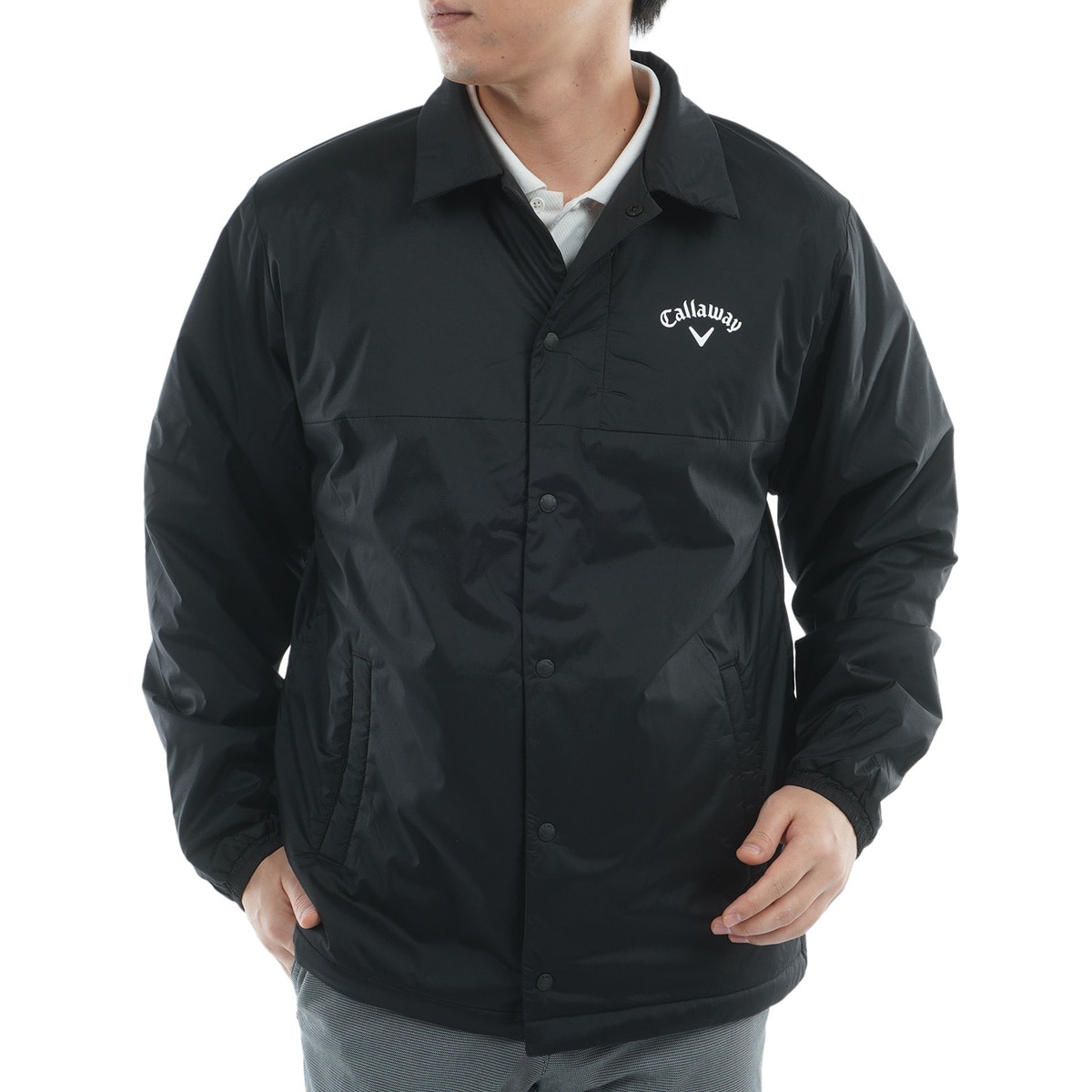 ストレッチ中綿コーチジャケット(アウター(ブルゾン、ウインド