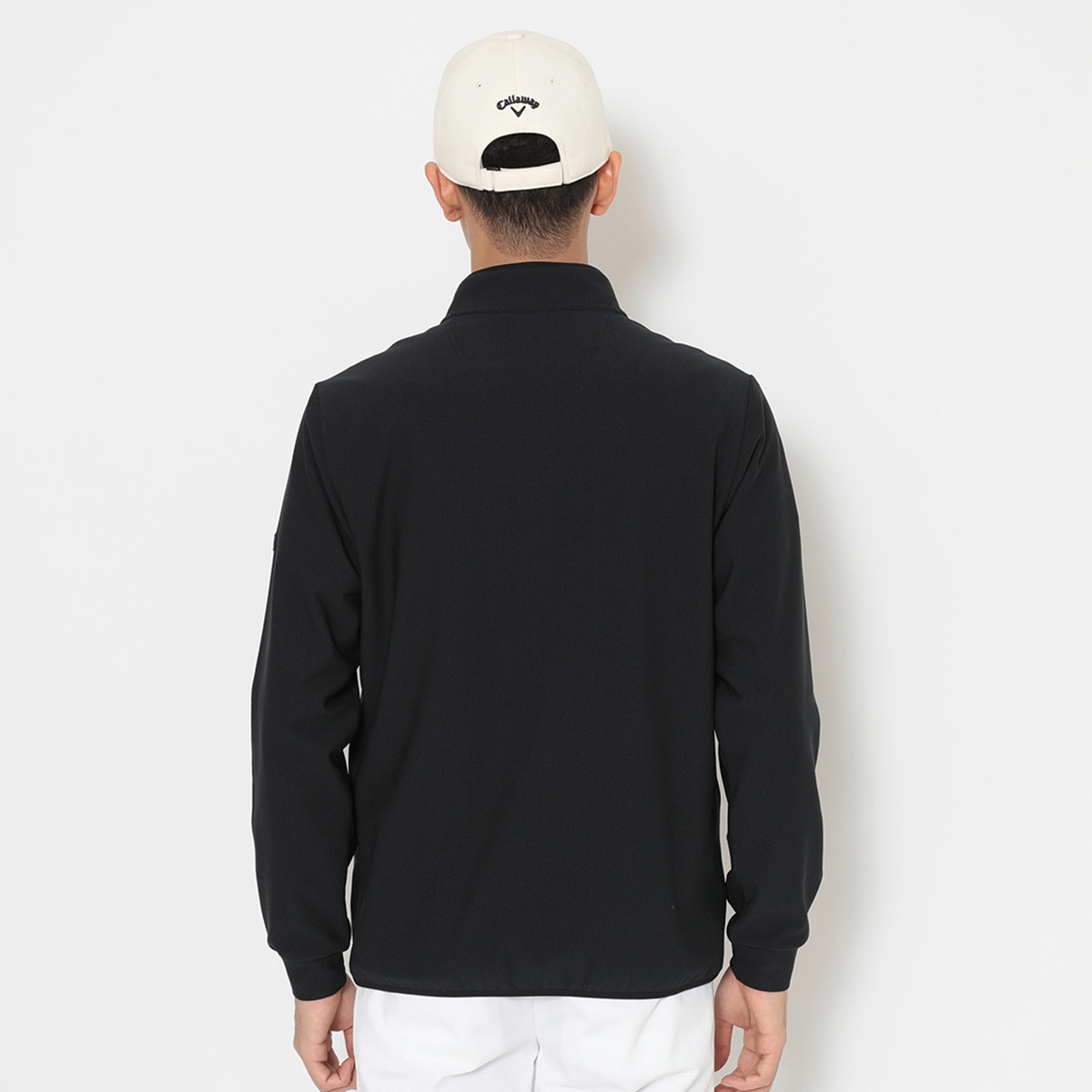 裏起毛 ハーフジップモックネック長袖シャツ(長袖シャツ・ポロシャツ