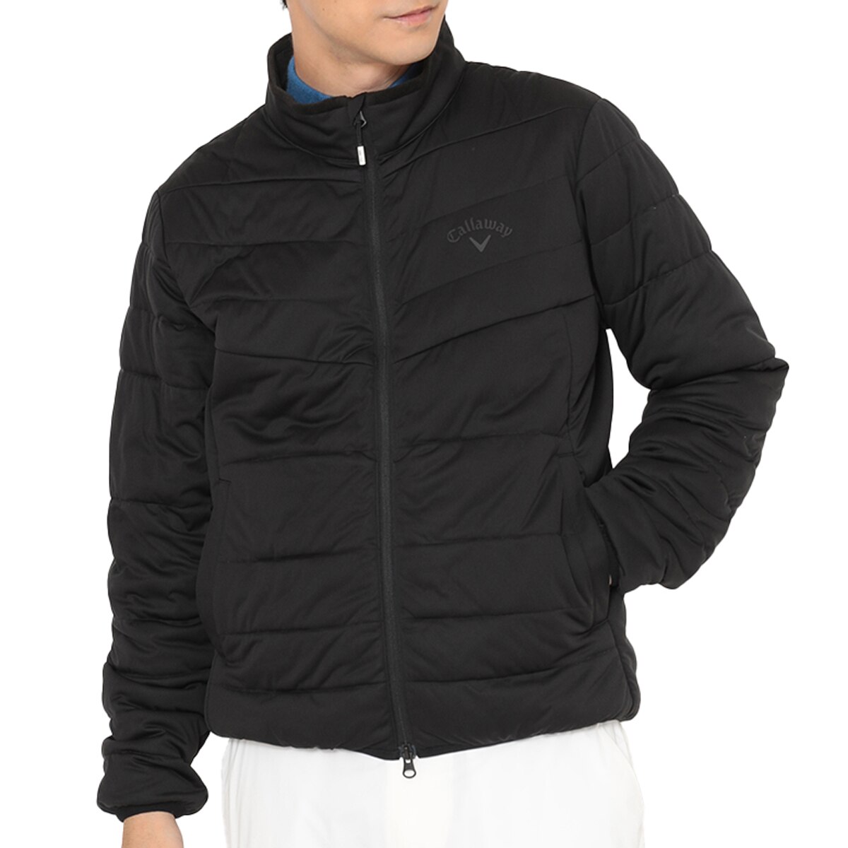 ストレッチ フルジップ中綿ブルゾン(アウター(ブルゾン、ウインド