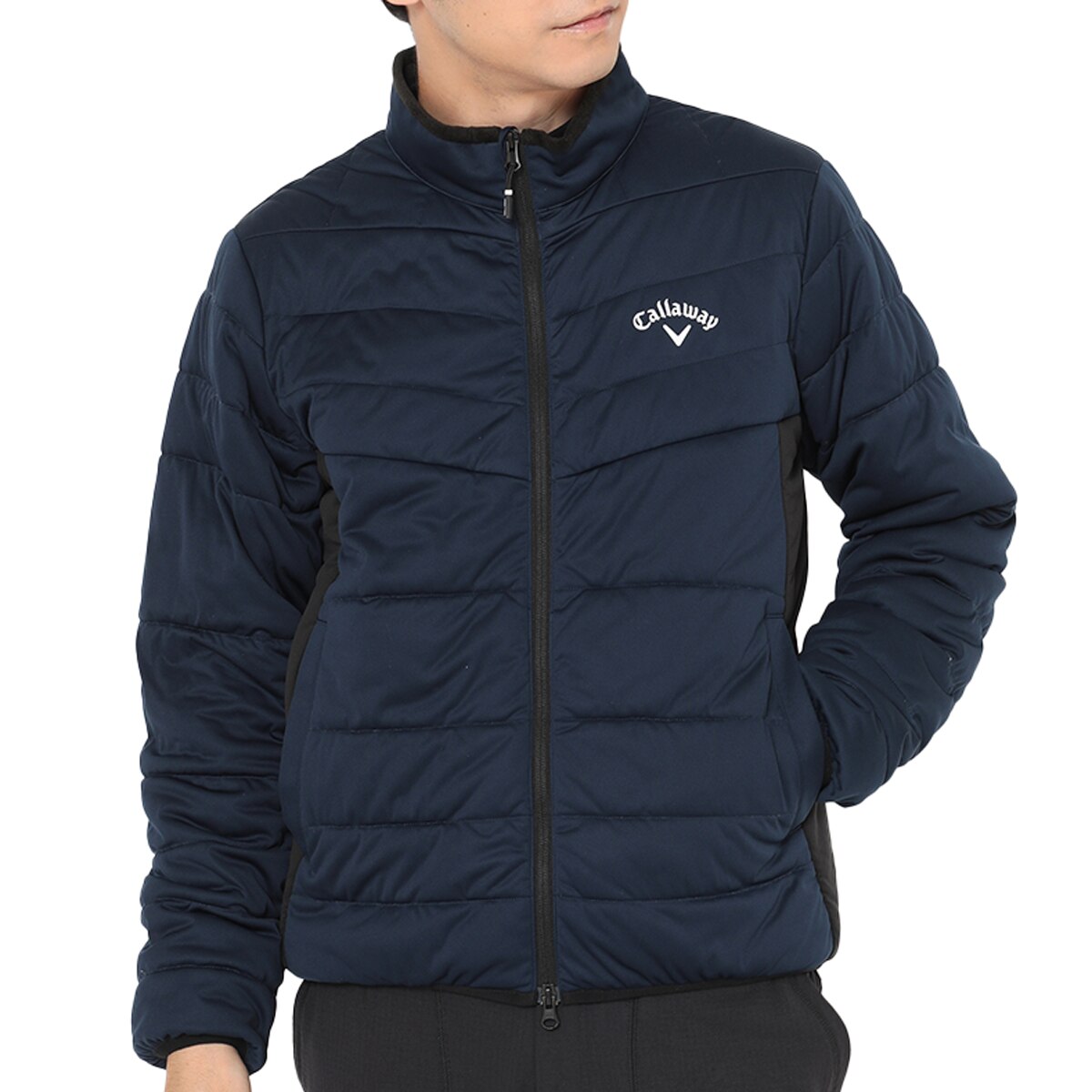 ストレッチ フルジップ中綿ブルゾン(アウター(ブルゾン、ウインド