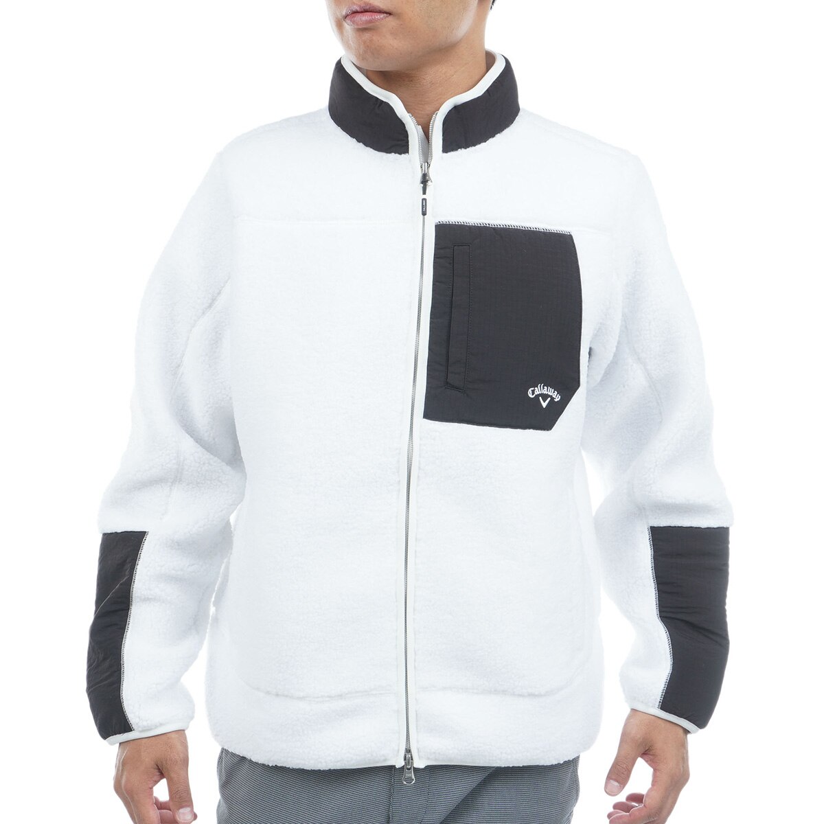 フルジップ ボアスウェットブルゾン(中間着(セーター、トレーナー