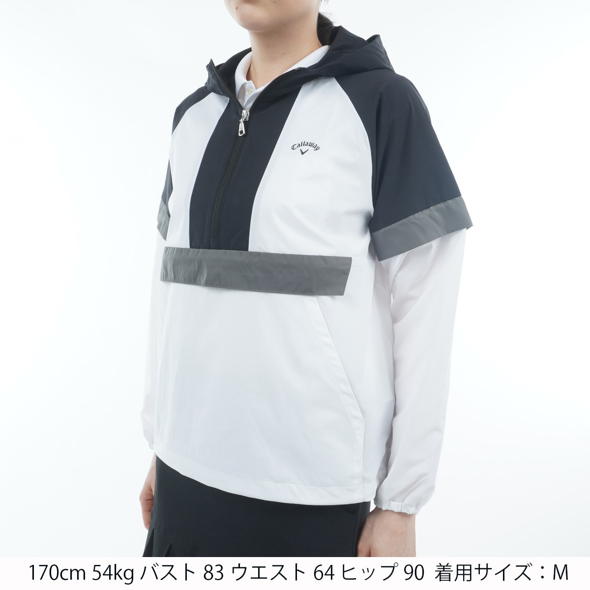 2WAY ハーフジップフーディーブルゾン レディス(アウター(ブルゾン