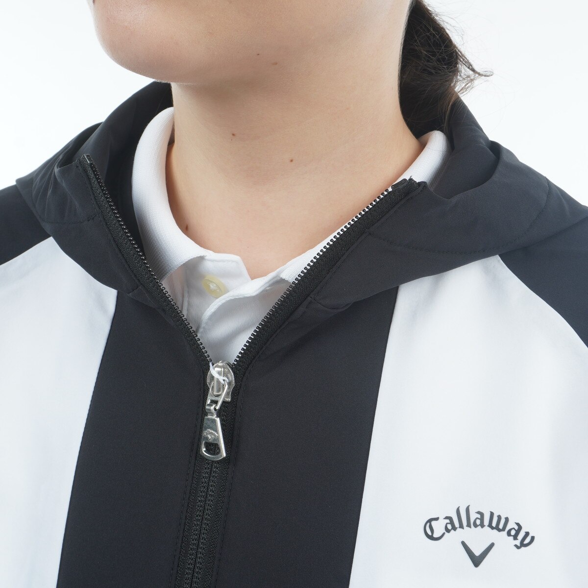 2WAY ハーフジップフーディーブルゾン レディス(アウター(ブルゾン