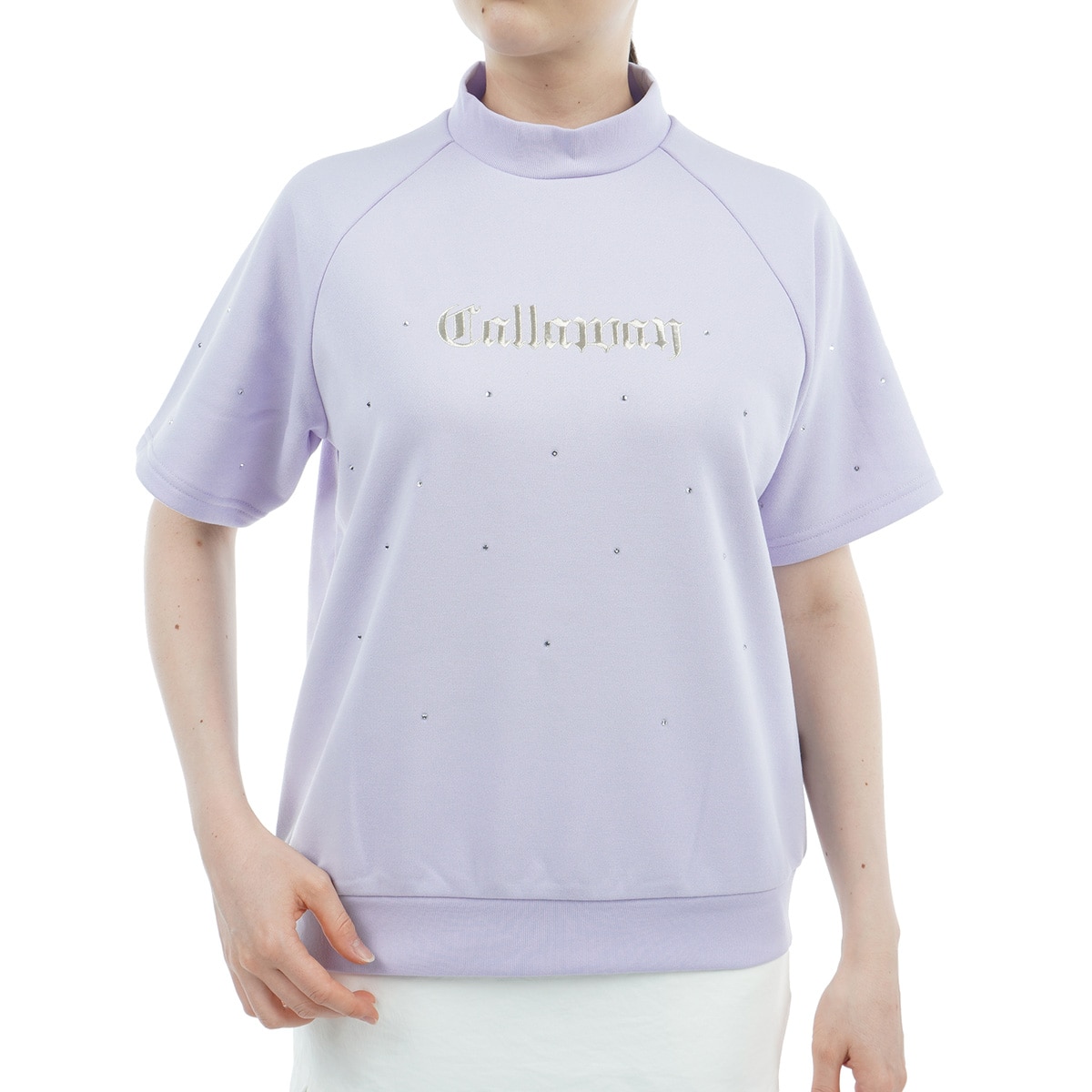 クルーネック半袖スウェット レディス(中間着(セーター、トレーナー