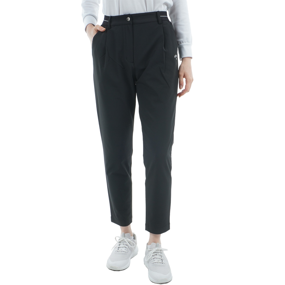 ストレッチ ワンタックジョガーパンツ レディス(ロングパンツ