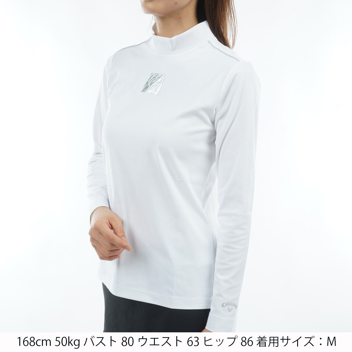 アウトレット】モックネック長袖シャツ レディス(長袖シャツ