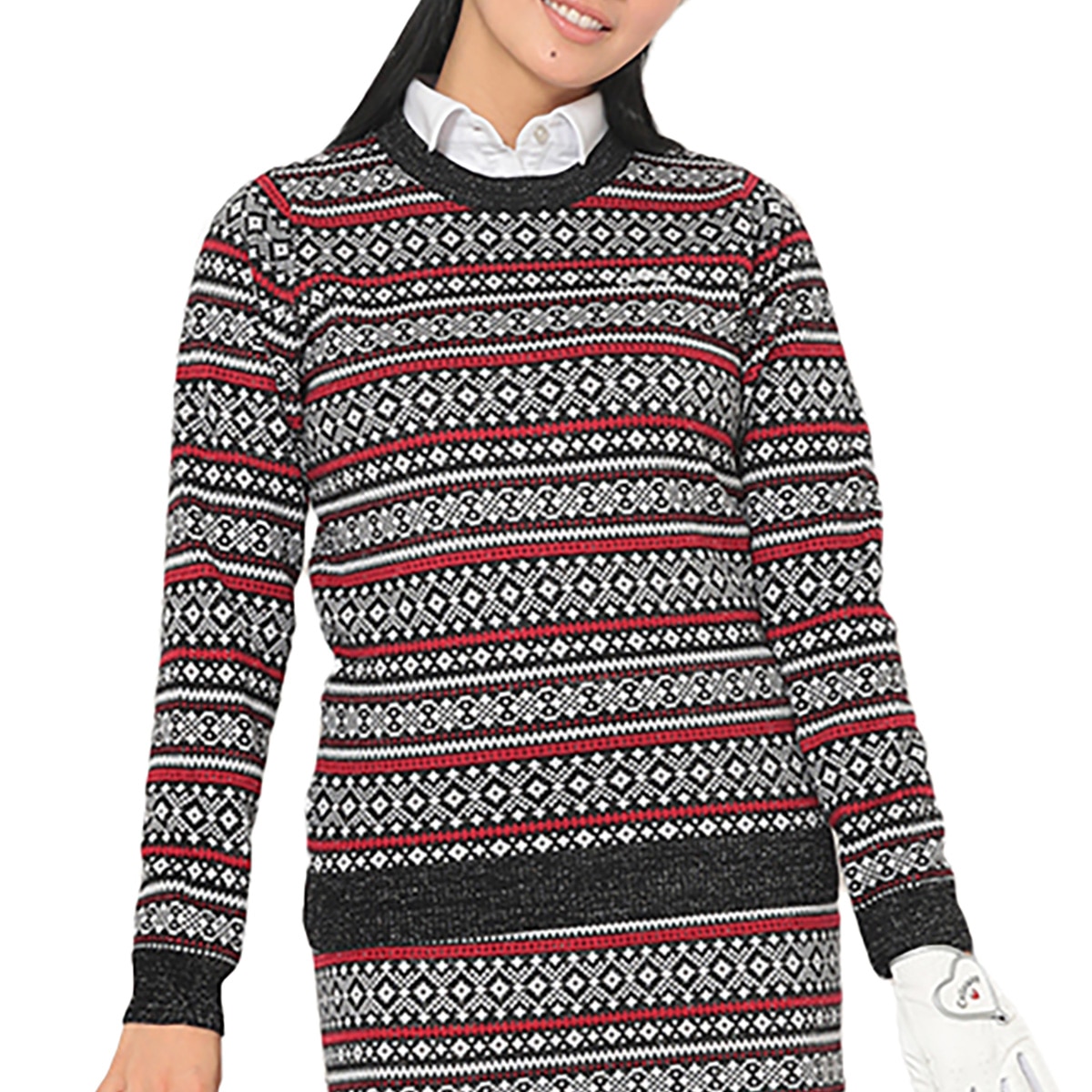 クルーネックセーター レディス(中間着(セーター、トレーナー