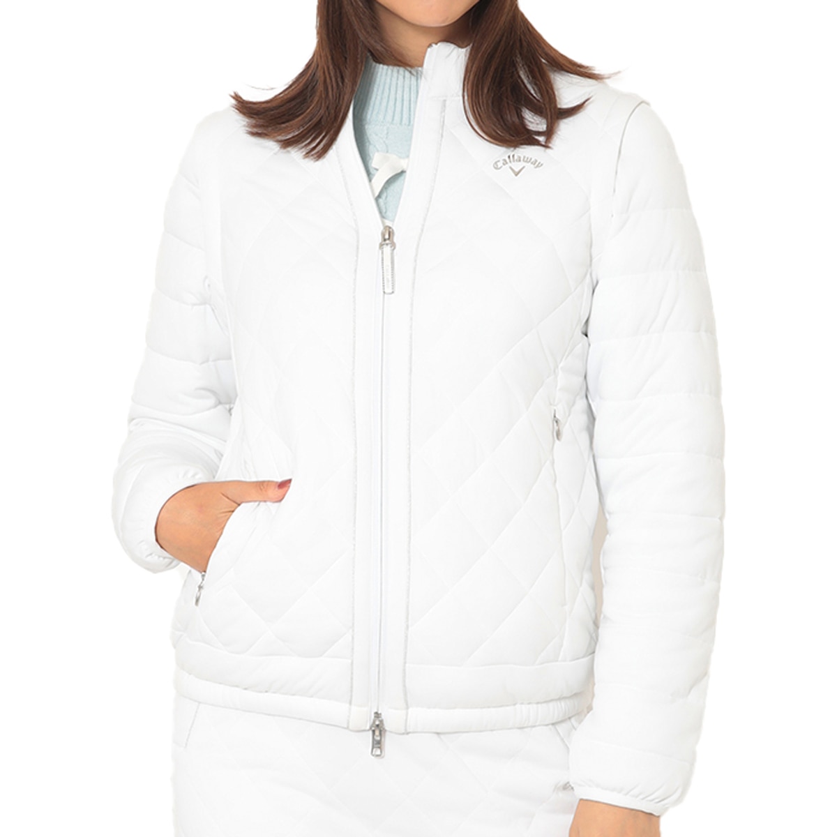 callaway ゴルフ　レディース　ダウンジャケット S ホワイト callaway ゴルフ レディース ダウンジャケット S ホワイト Callaway