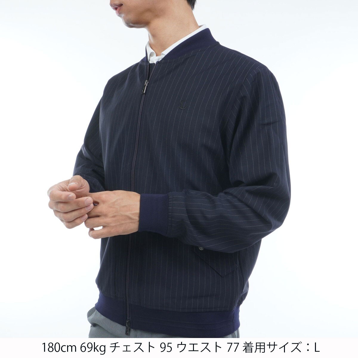 ストレッチ フルジップブルゾン(アウター(ブルゾン、ウインド