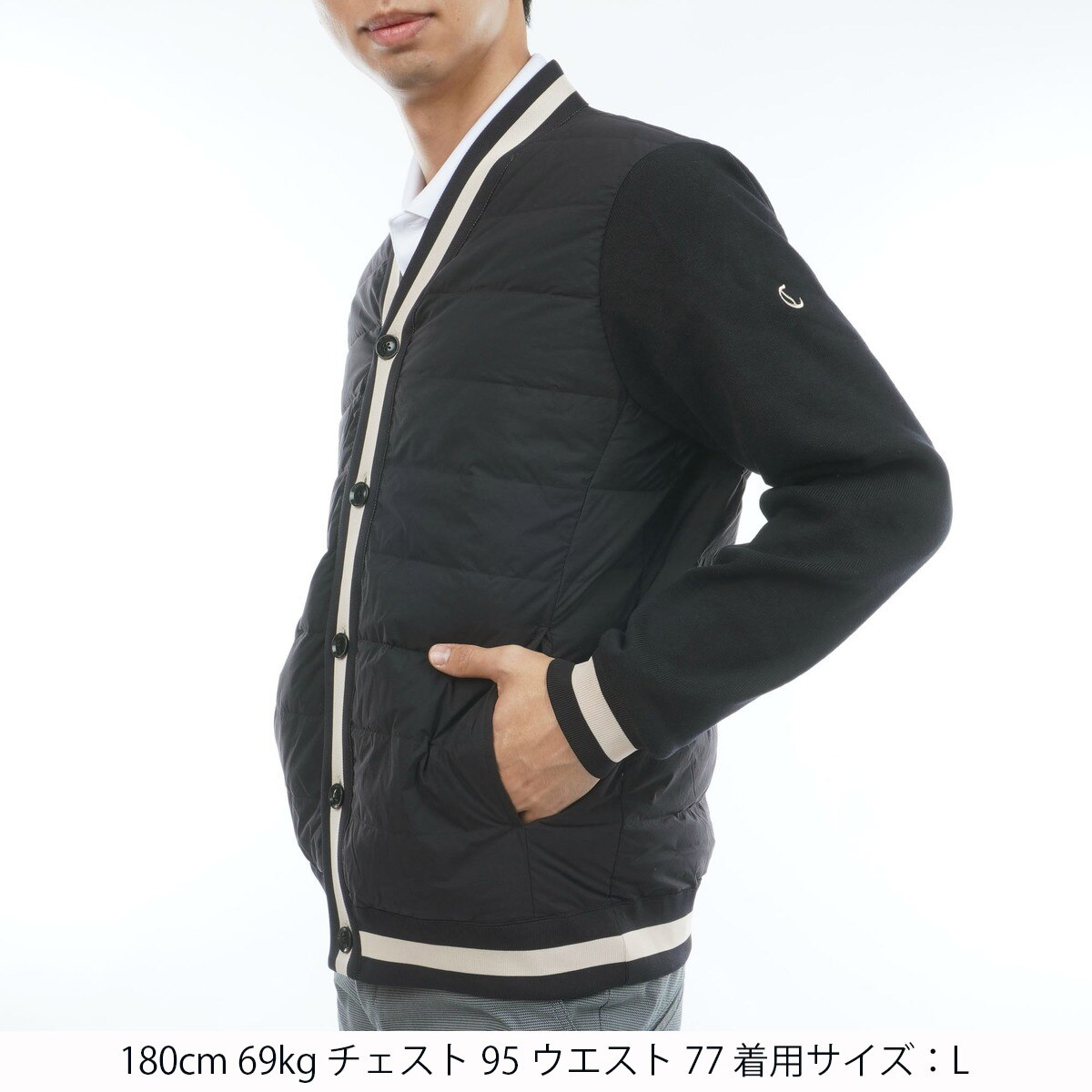 ダウンカーディガン(アウター(ブルゾン、ウインド、ジャケット