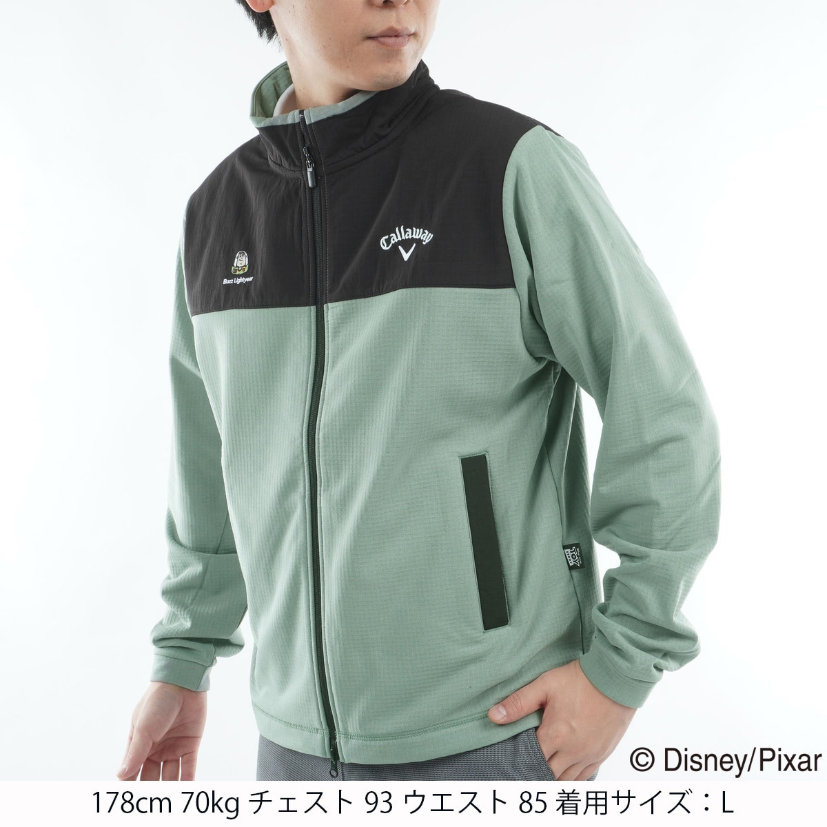 キャロウェイゴルフ　Callaway Golf　トイ・ストーリー／キャロウェイコレクション バックグリッド裏起毛フルジップスウェット トイ・ストーリー／キャロウェイコレクション バックグリッド裏起毛