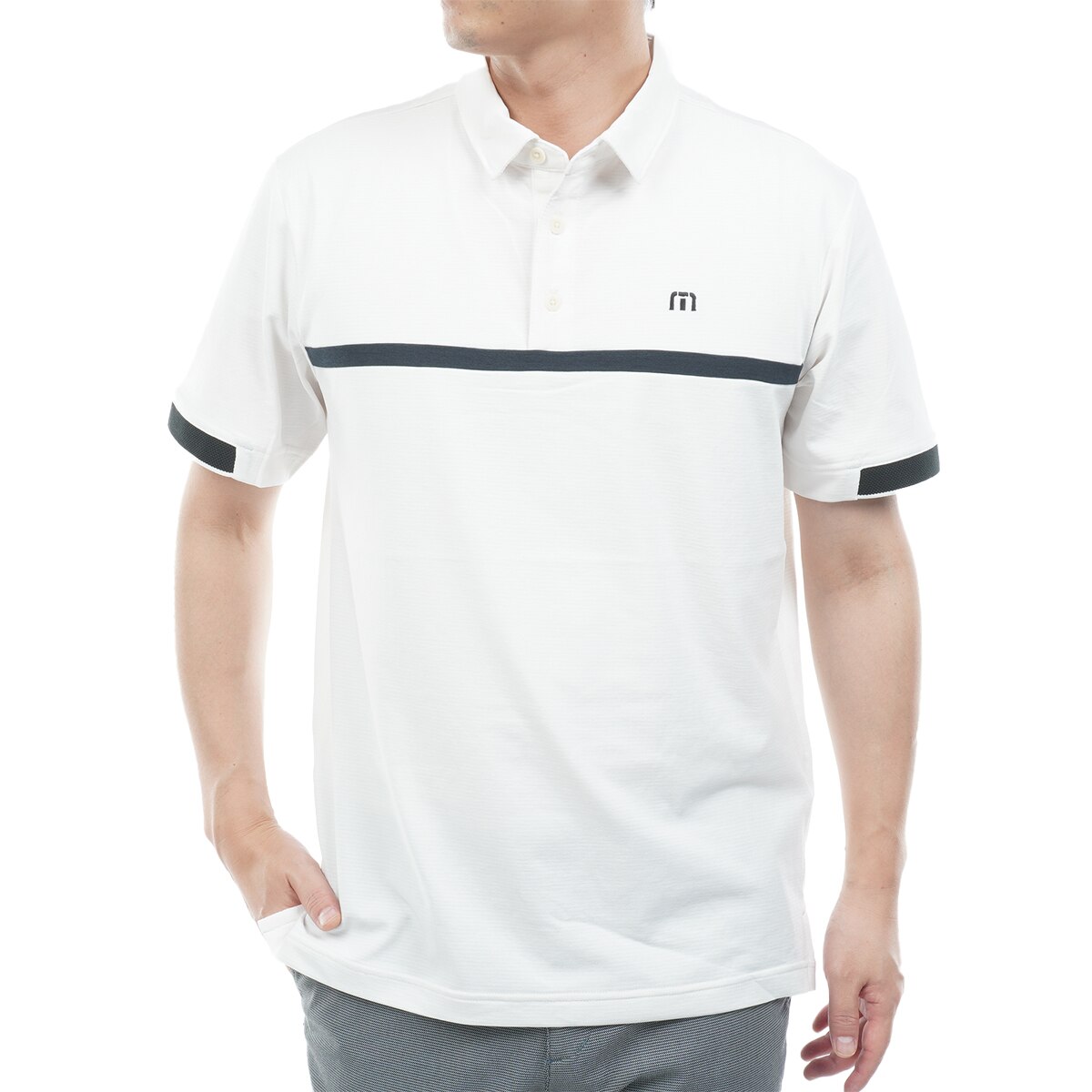 新品未使用Travis Matthew 製品染め半袖ポロM&パンツSメンズ チェストライン 半袖ポロシャツ(半袖シャツ・ポロシャツ)|Travis