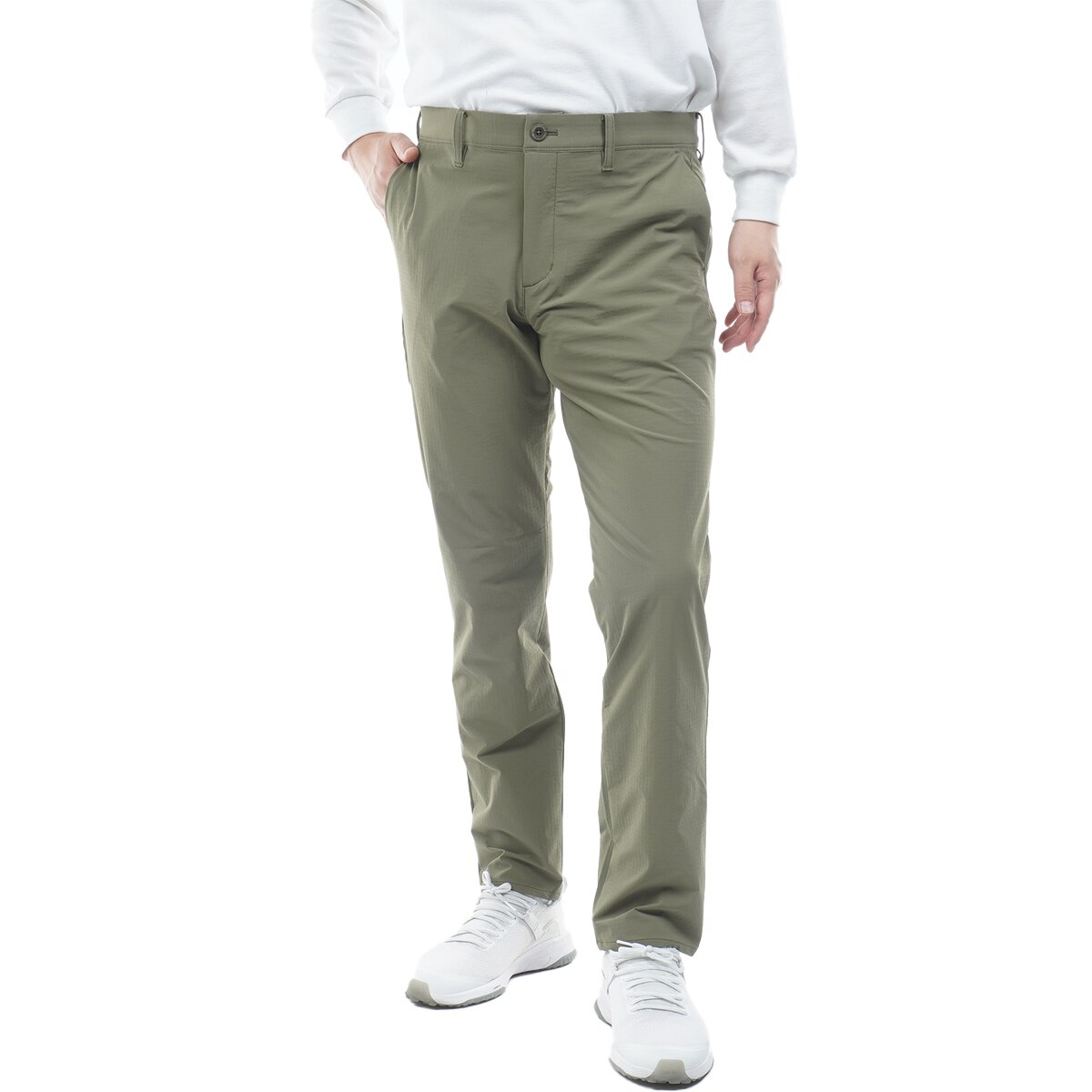 近年モデル トラヴィスマシュー ストレッチ ゴルフ パンツ カーキ 美品 L トラヴィスマシュー（Travis Mathew）（メンズ）ゴルフウェア
