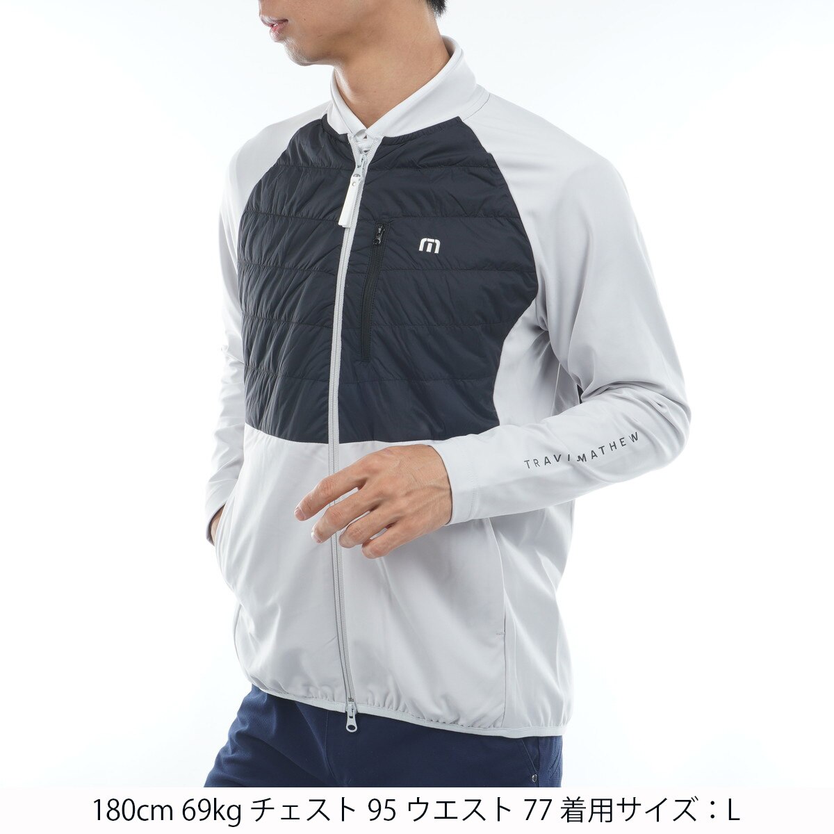 ストレッチ フルジップ ハイブリッド プレイジャケット(アウター