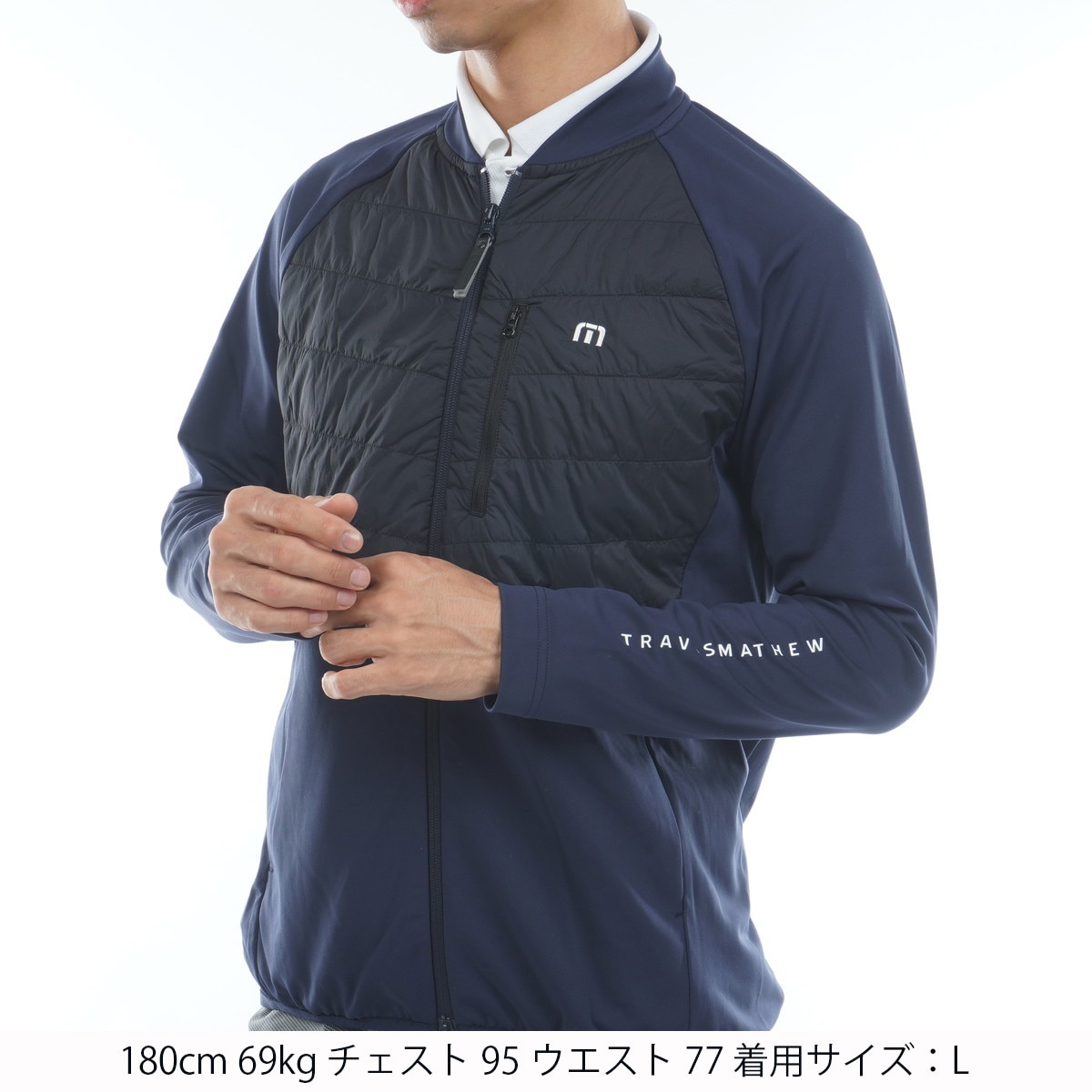 ストレッチ フルジップ ハイブリッド プレイジャケット(アウター