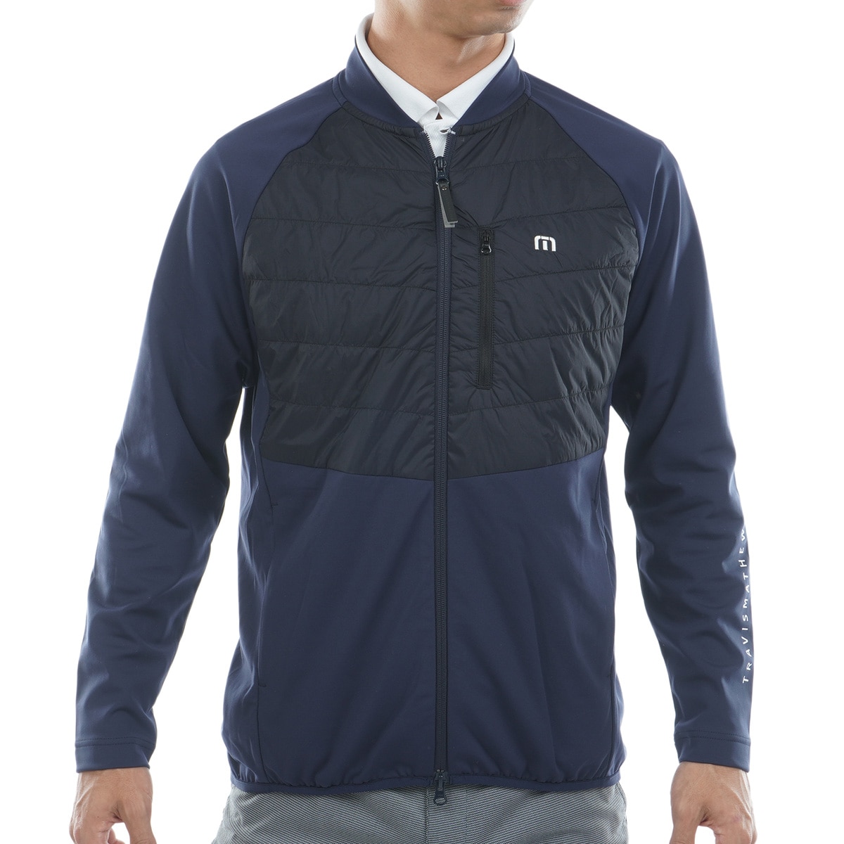 ストレッチ フルジップ ハイブリッド プレイジャケット(アウター