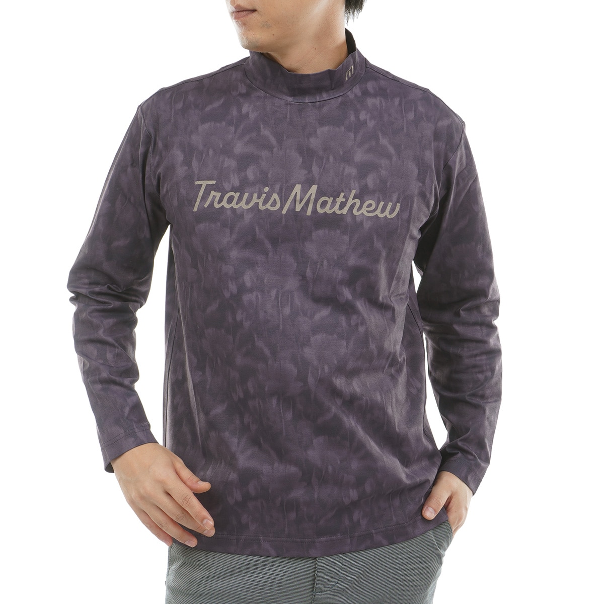 チェストロゴ モックネック長袖シャツ(長袖シャツ・ポロシャツ)|Travis