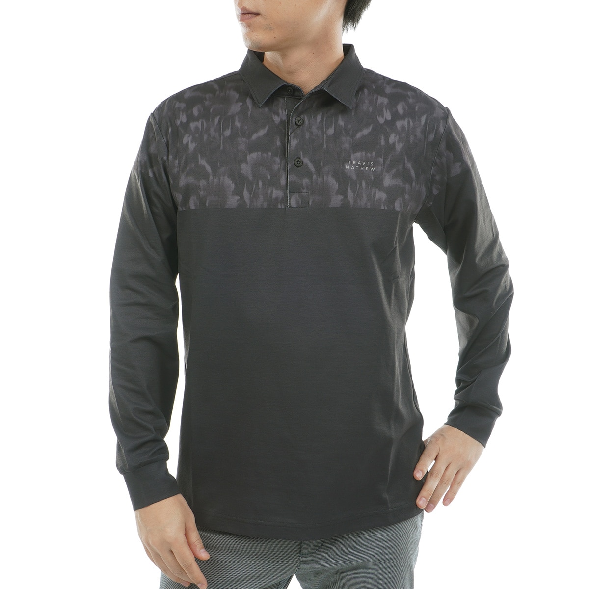 バイカラー長袖ポロシャツ(長袖シャツ・ポロシャツ)|Travis