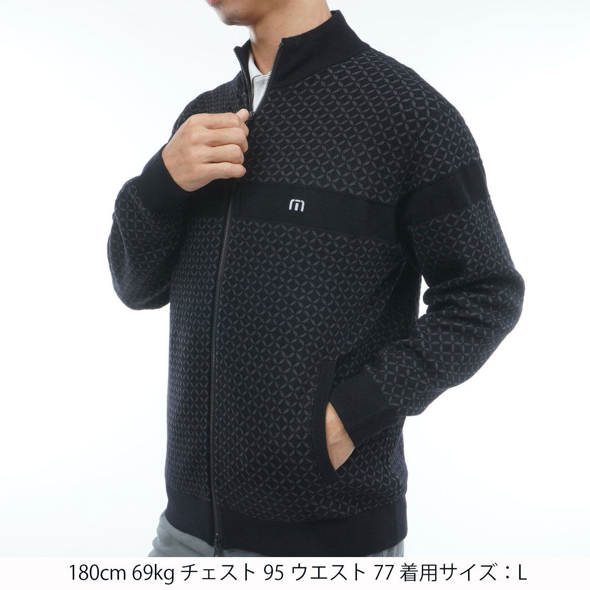 ストレッチ スタンドカラーフルジップジャケット(アウター(ブルゾン