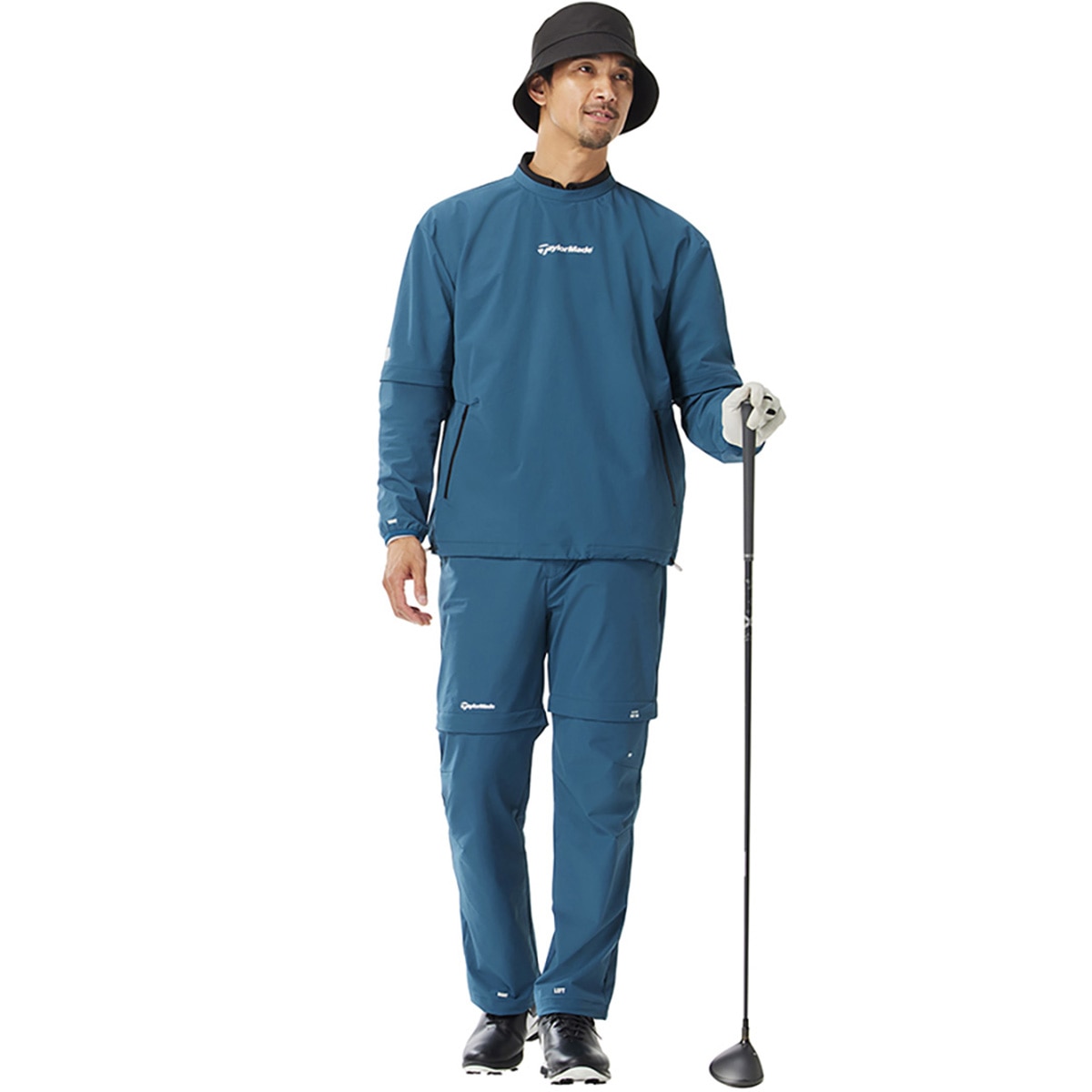 ストレッチ 2WAY コンバーチブル クルーネックプルオーバー(中間着