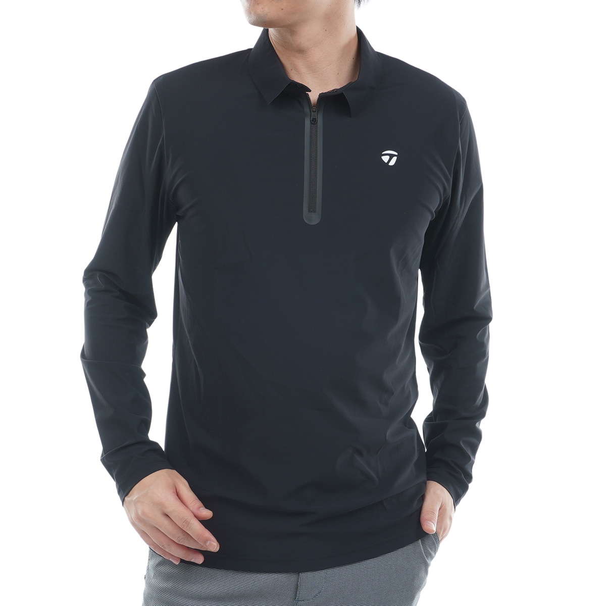 テーラーメイド　長袖ポロシャツ　ストレッチ　ブラック テーラーメイド ポロシャツ メンズ 通販｜GDOゴルフショップ