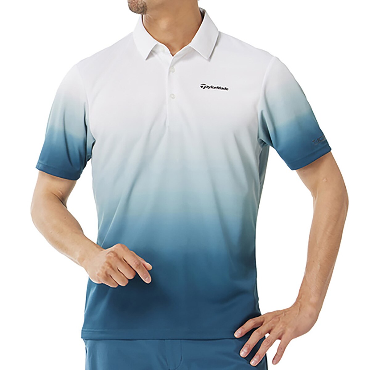 ストレッチ T-ICE グラデーション 半袖ポロシャツ(半袖シャツ
