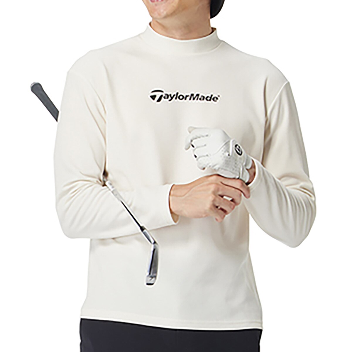 ストレッチ バックプリント 長袖モックシャツ(長袖シャツ・ポロシャツ