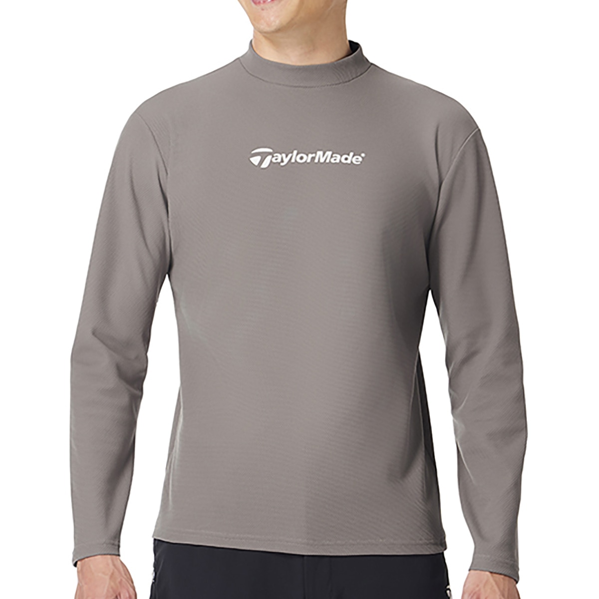 ストレッチ バックプリント 長袖モックシャツ(長袖シャツ・ポロシャツ