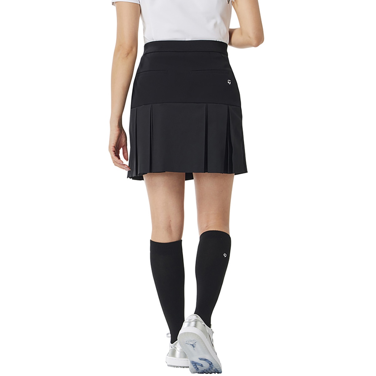 ストレッチ ハイウエスト レイヤープリーツスカート レディス(スカート