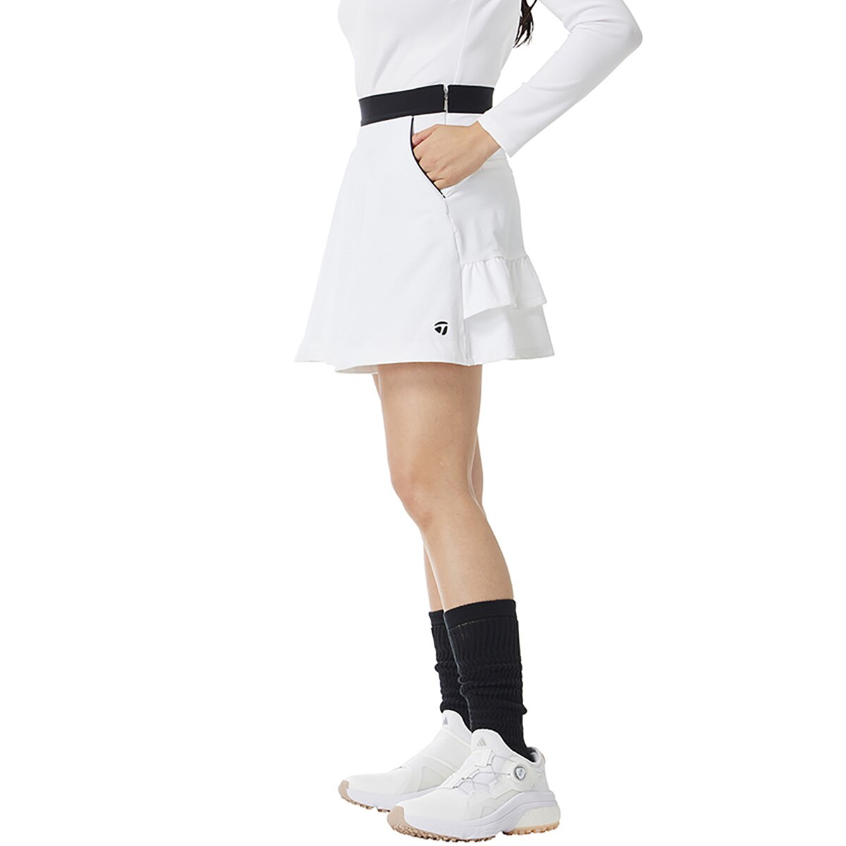 ストレッチ サークルロゴ フレアスコート レディス(スカート)|Taylor