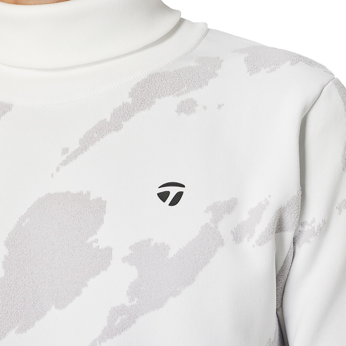 ストレッチ グラフィックタートルネックセーター(中間着(セーター