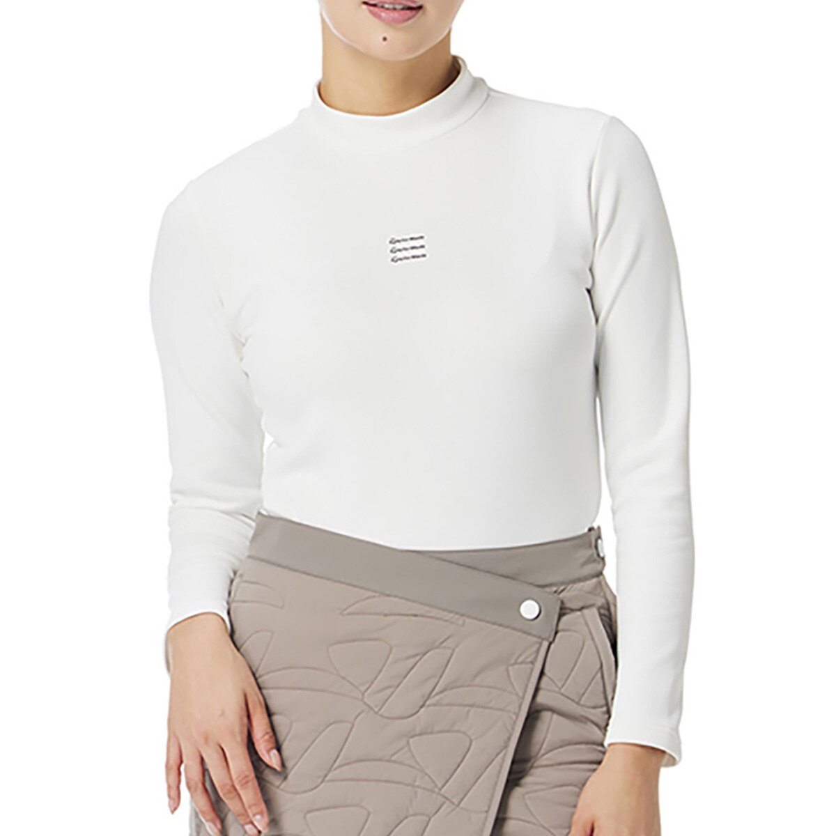 ストレッチ T-HEAT モックネック長袖シャツ レディス(長袖シャツ