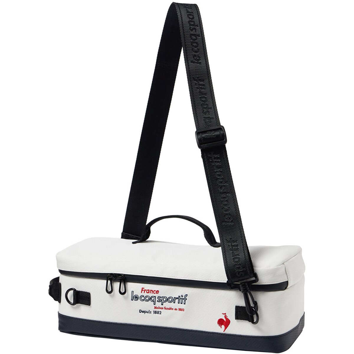 ルコックスポルティフ ゴルフ カートポーチ【ブラック】新品！ 縦型／クラッチタイプ 2WAYカートポーチ(ラウンドバッグ)