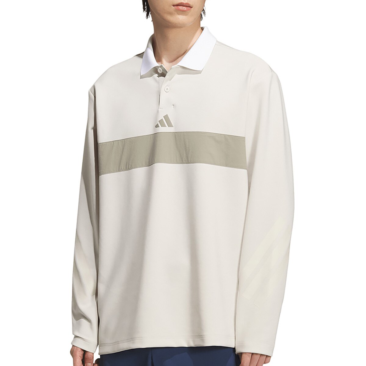 ビヨンド ザ コース ストレッチ カラーブロック 長袖ポロシャツ(長袖