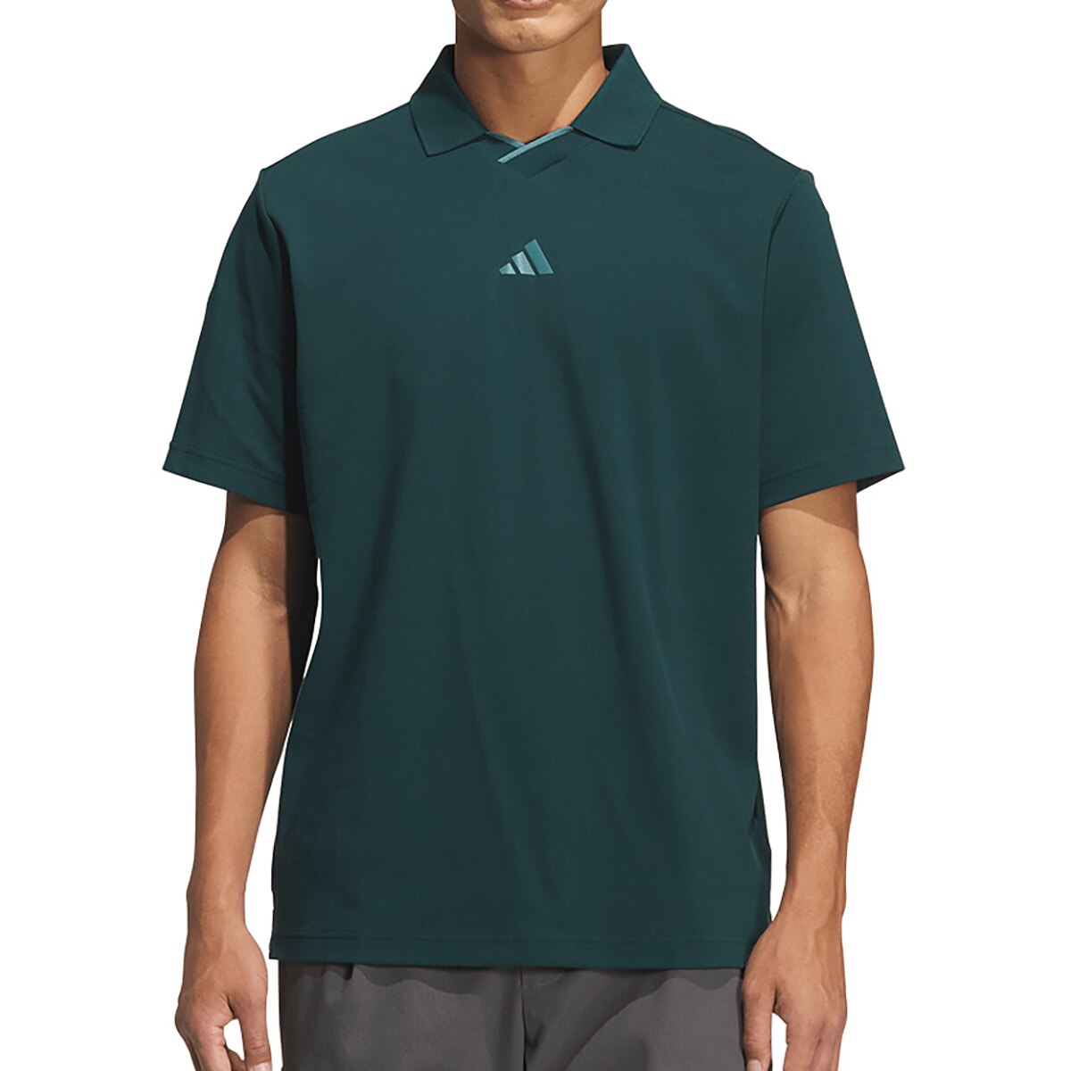 adidas golf アディダスゴルフ ニット素材 半袖ポロシャツ スキッパー adidas ポロシャツ オリジナルスゴルフ アーガイルニット 半袖