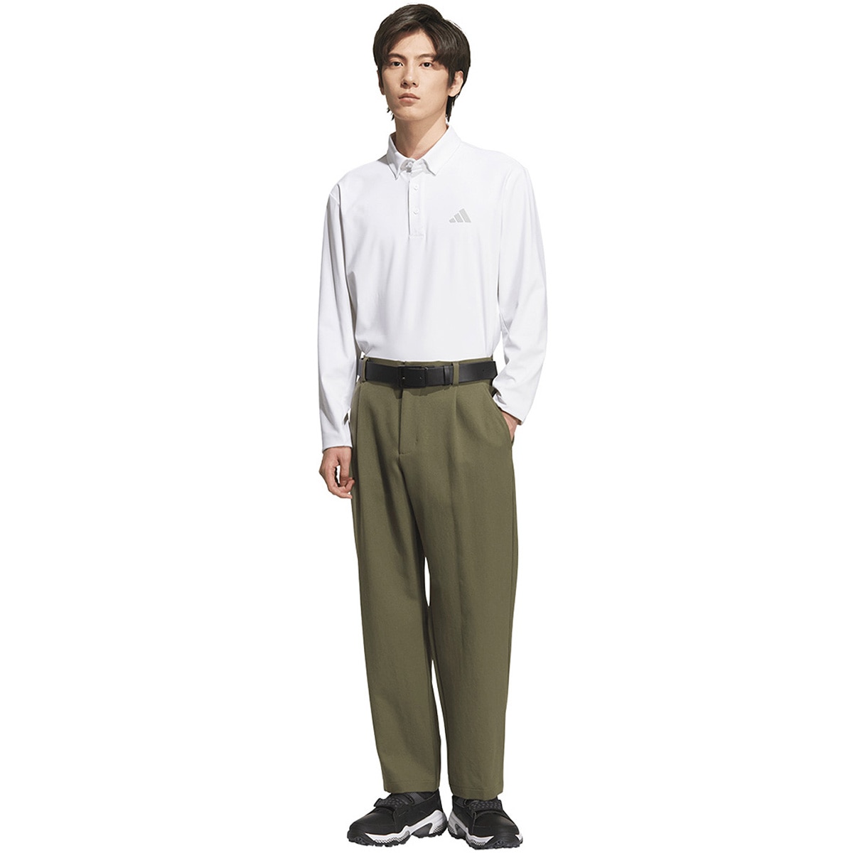 EX Stretch Active Wide Classic One-Tuck Ankle Pants (Long Pants