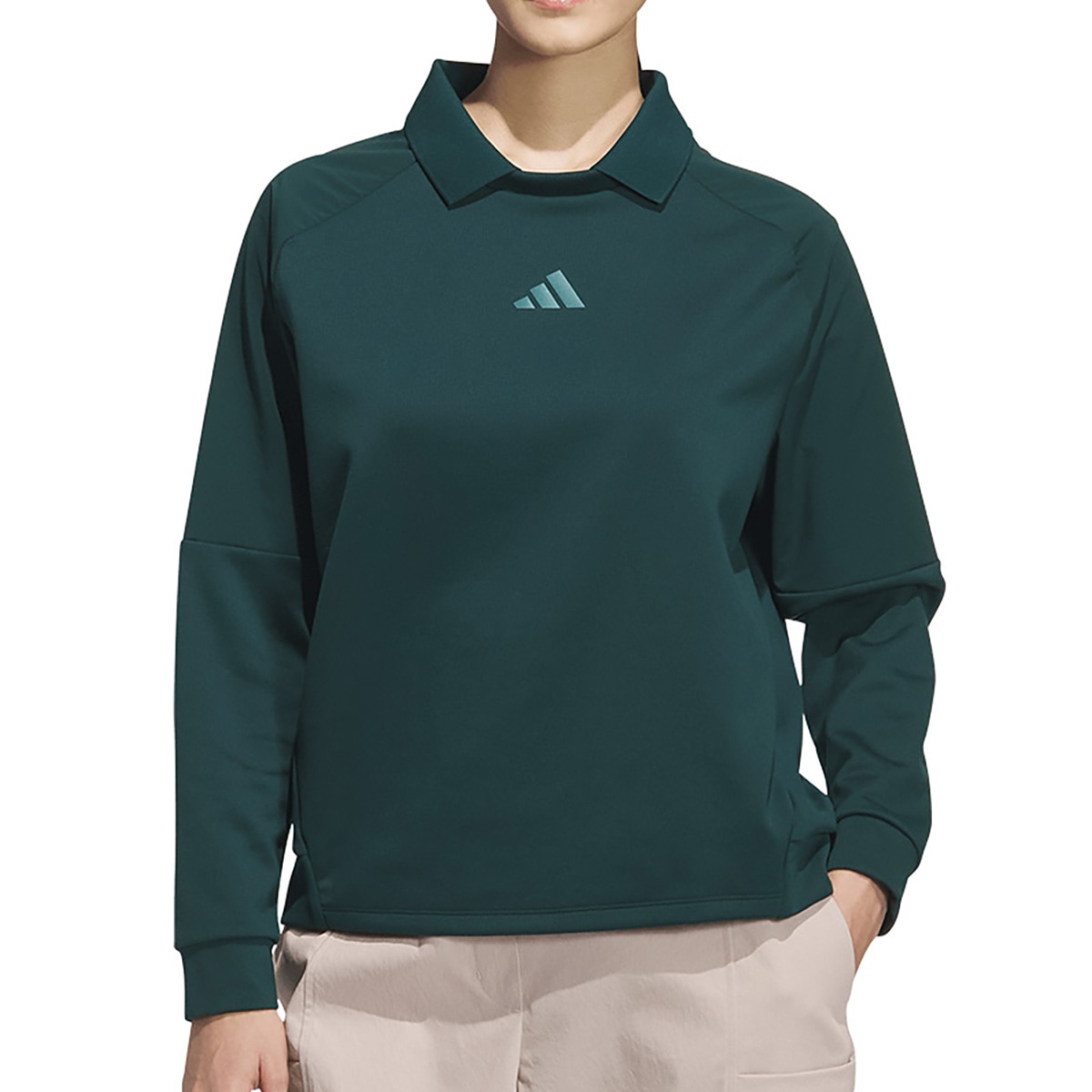 ビヨンド ザ コース ストレッチ ファブリックミックス プルオーバー