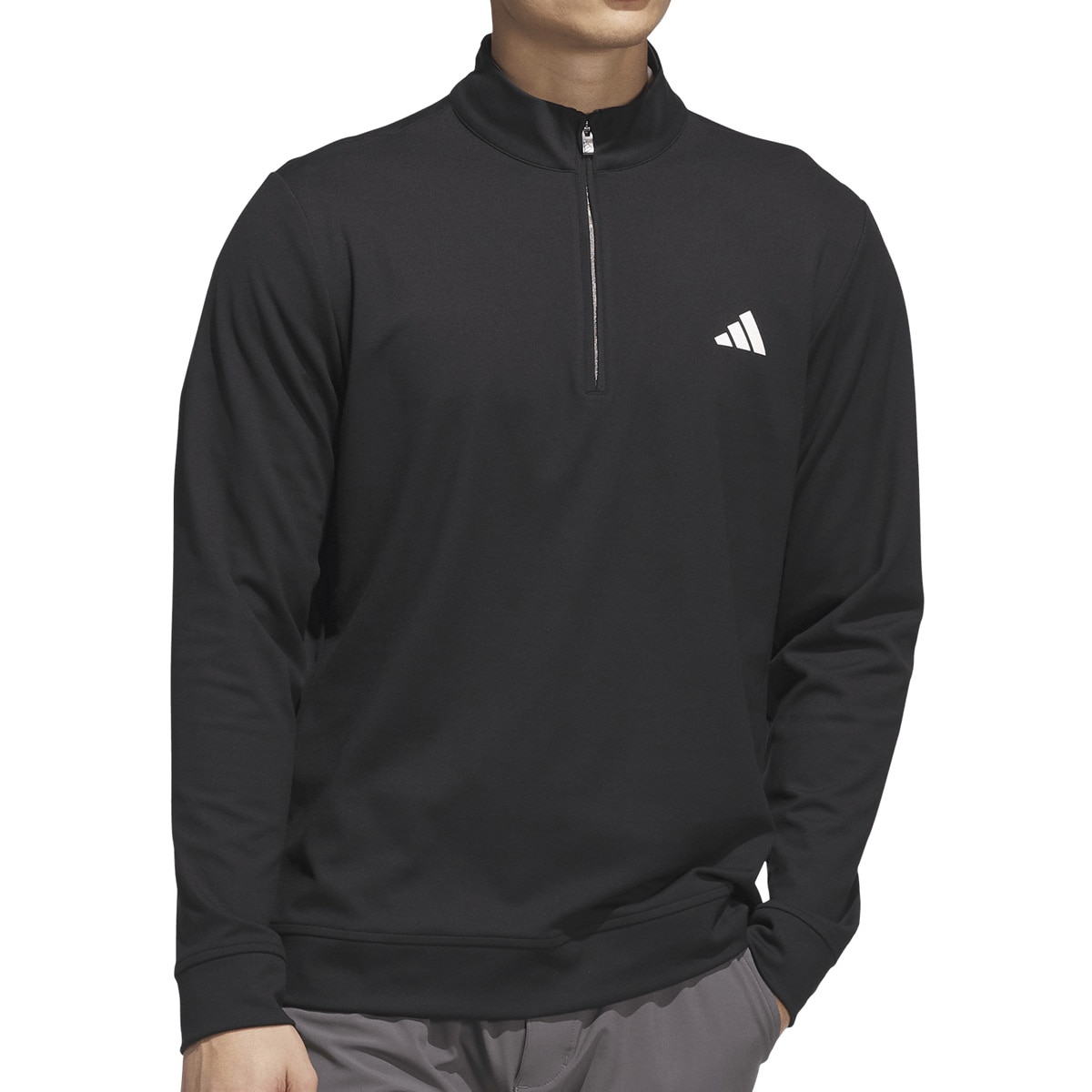 ストレッチ ハーフジップ 長袖スウェット(中間着(セーター、トレーナー