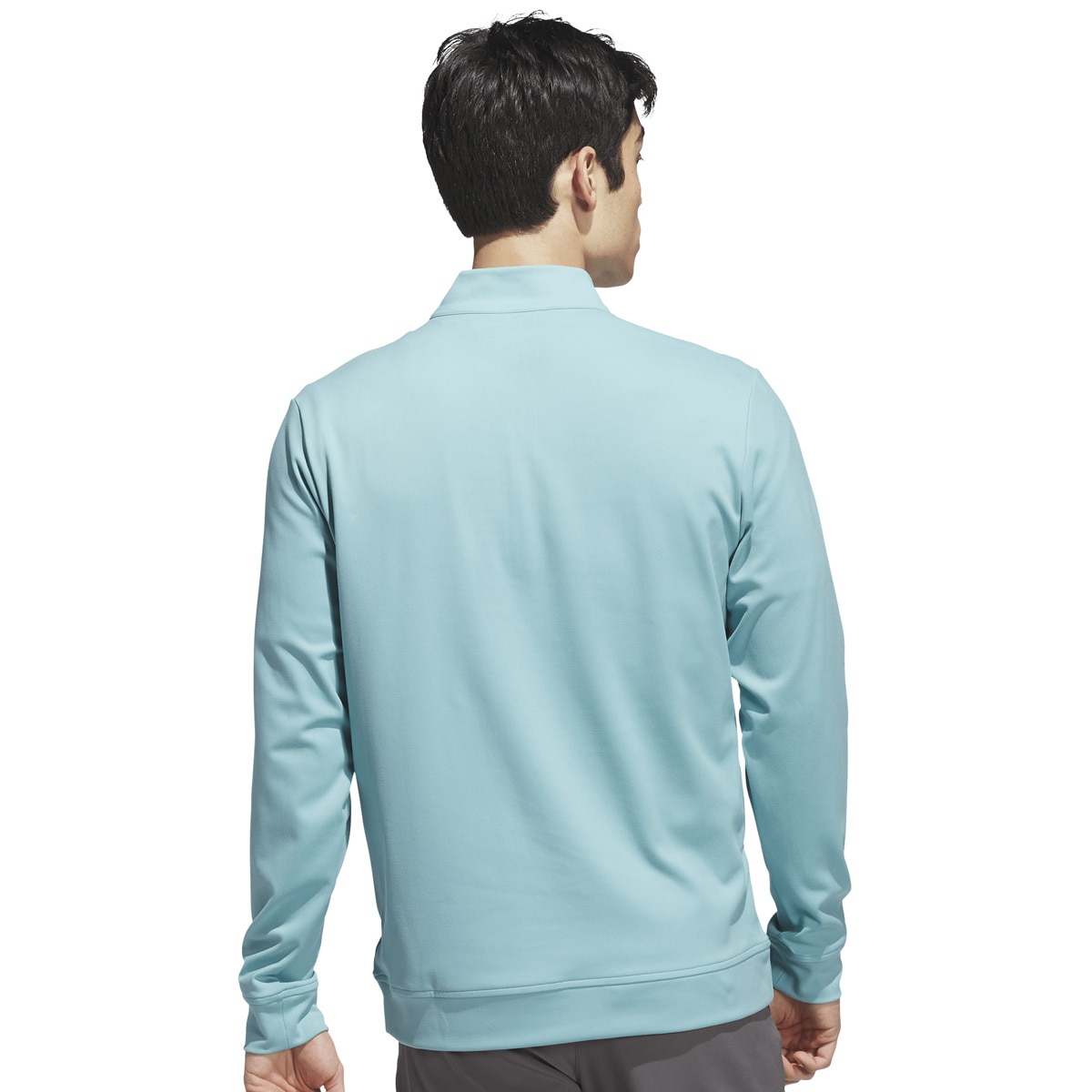 ストレッチ ハーフジップ 長袖スウェット(中間着(セーター、トレーナー