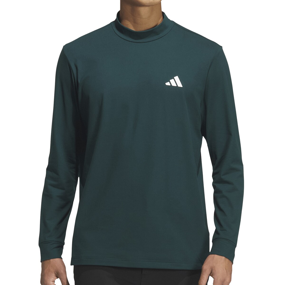 adidas アディダス　ADIDAS　ストレッチモックシャツ　GOLF アウトレット】ストレッチ バックグラフィック モックネック長袖シャツ