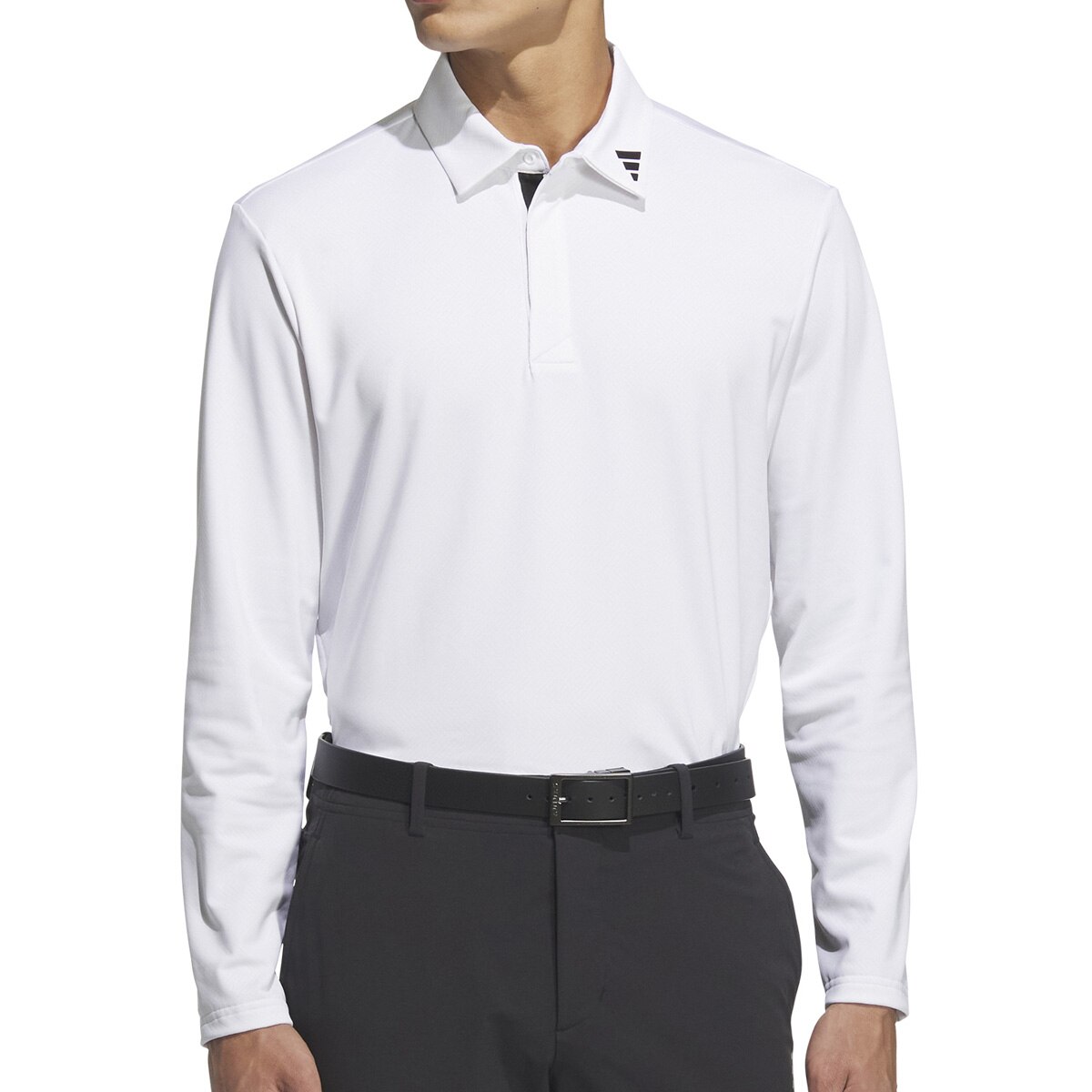 ストレッチ アディゼロ ジャカード 長袖ポロシャツ(長袖シャツ