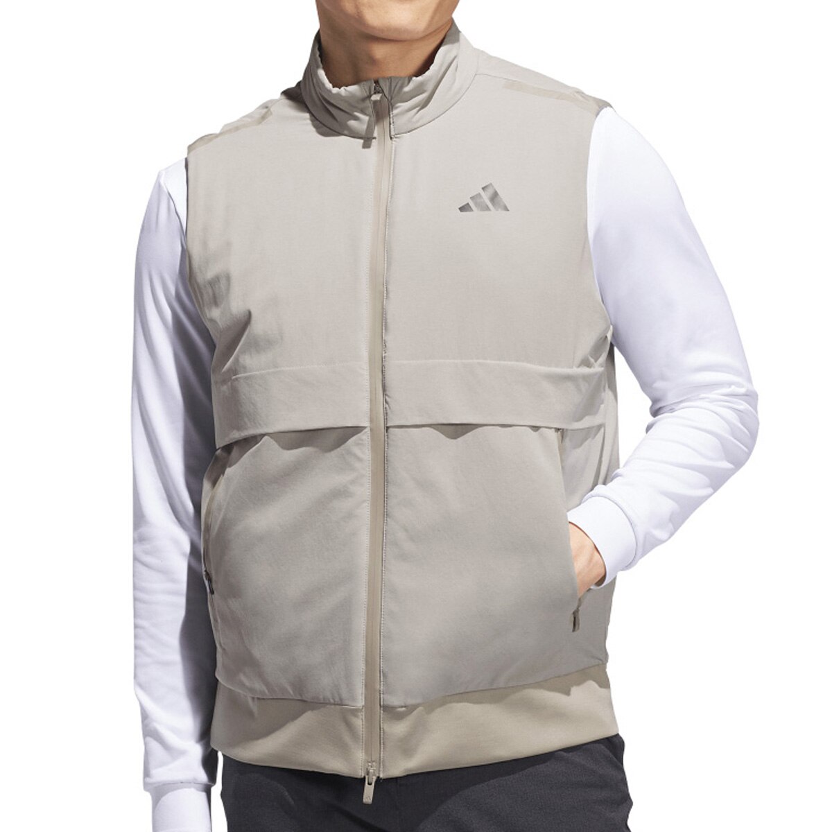 アディダス　Adidas　ストレッチ アディゼロ Frost Guard ツイストウィーブ フルジップベスト 0000789790_01.jpg?h=600&w=600