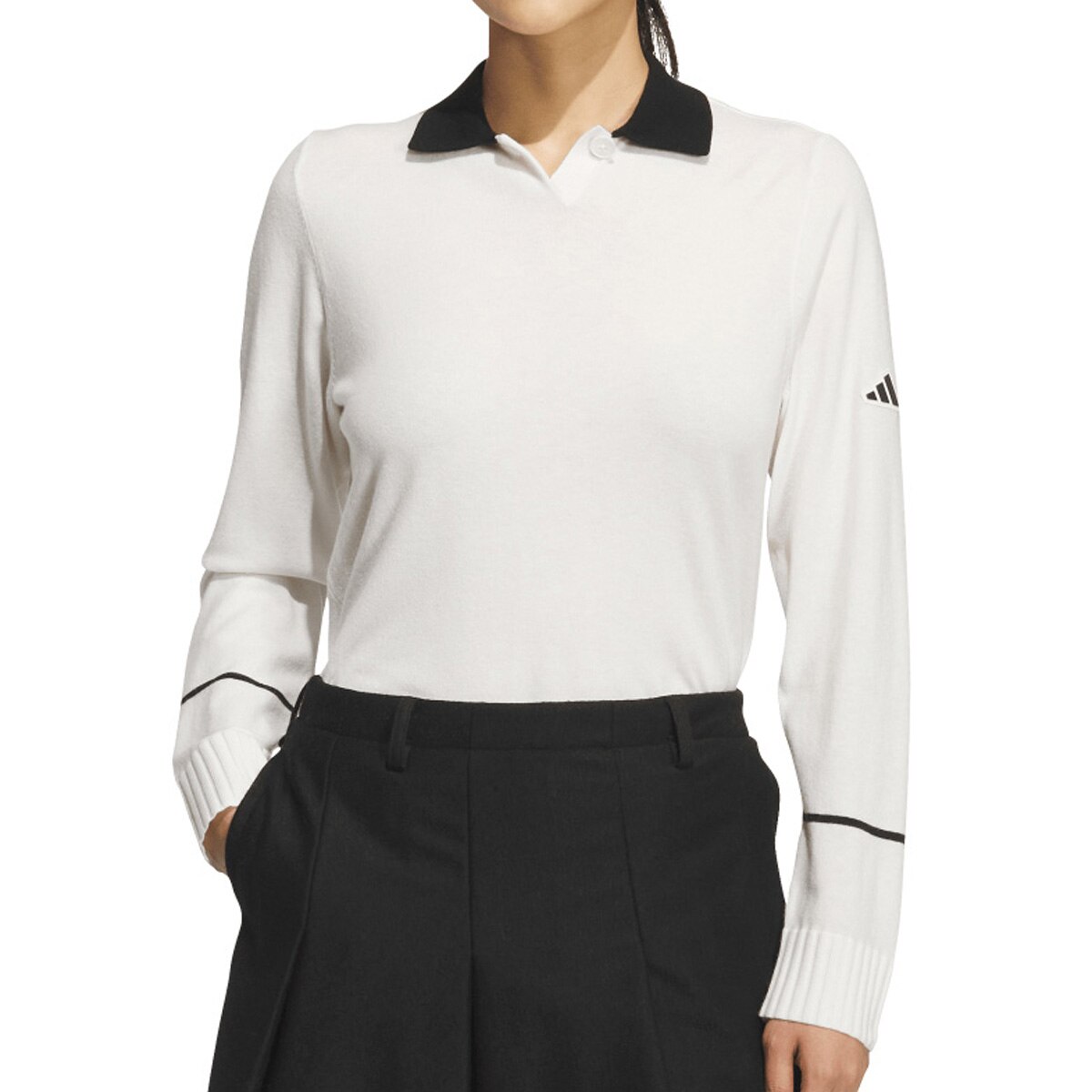 ニット 長袖ポロシャツ レディス(長袖シャツ・ポロシャツ)|Adidas