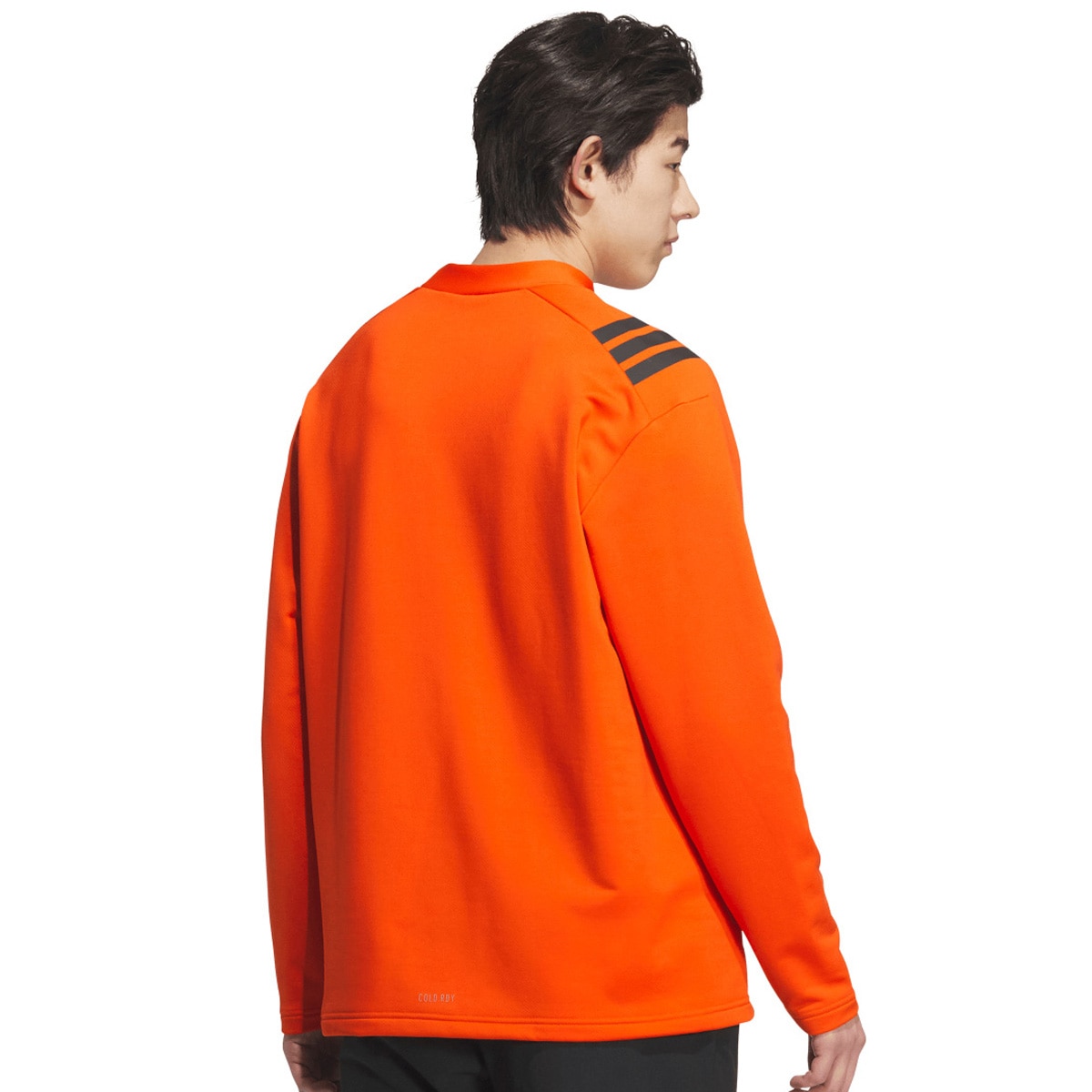 ストレッチ COLD.RDY スリーストライプス モック長袖シャツ(長袖シャツ