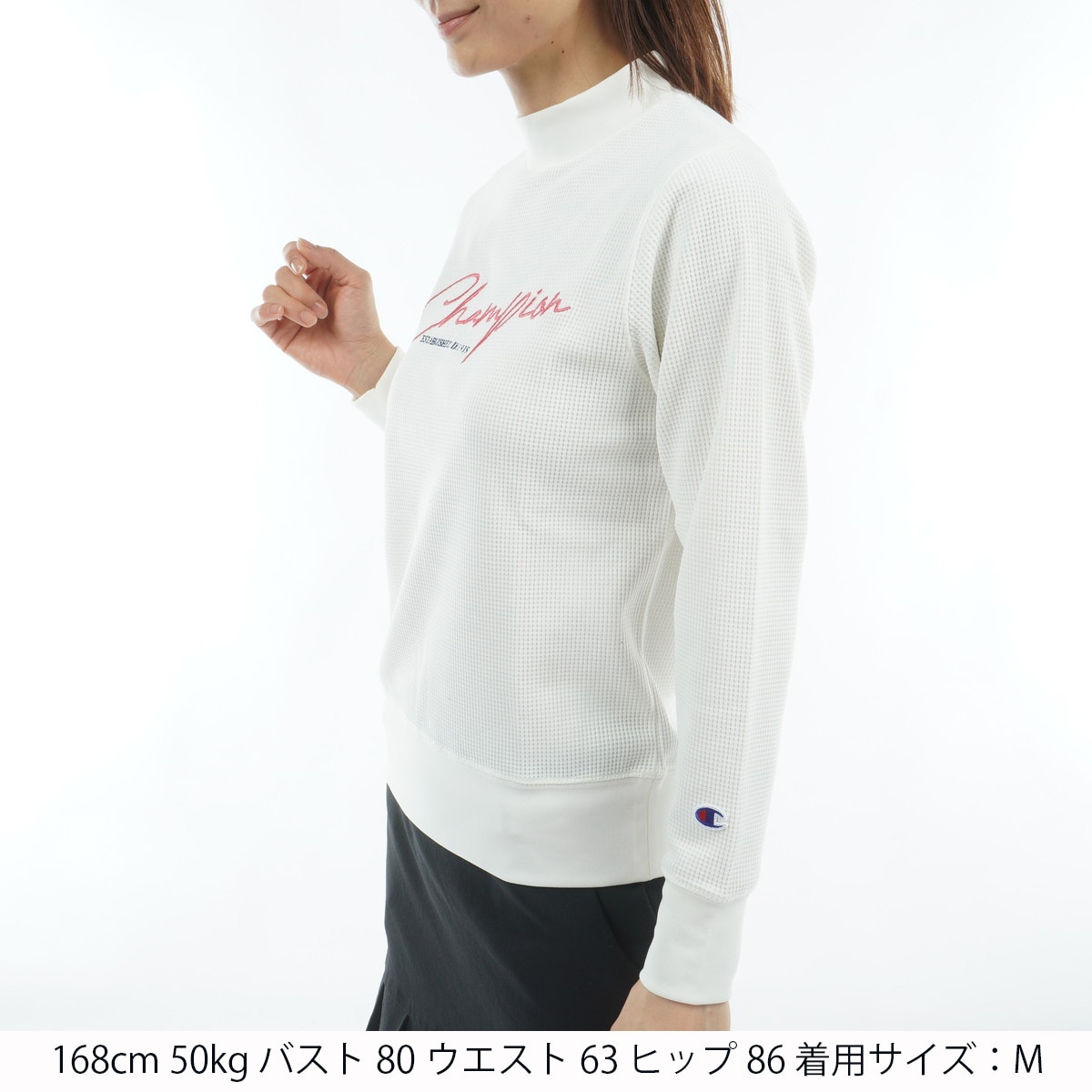 UVカット 速乾 保温 遮熱 ストレッチ ソフトサーモワッフル モック