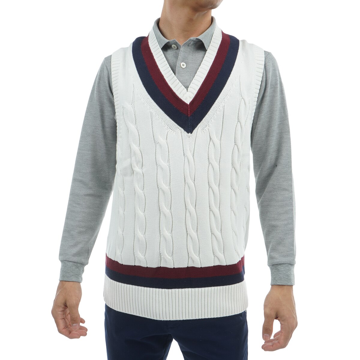 スーピマコットン Vネック テニスベスト(ベスト)|Brooks Brothers