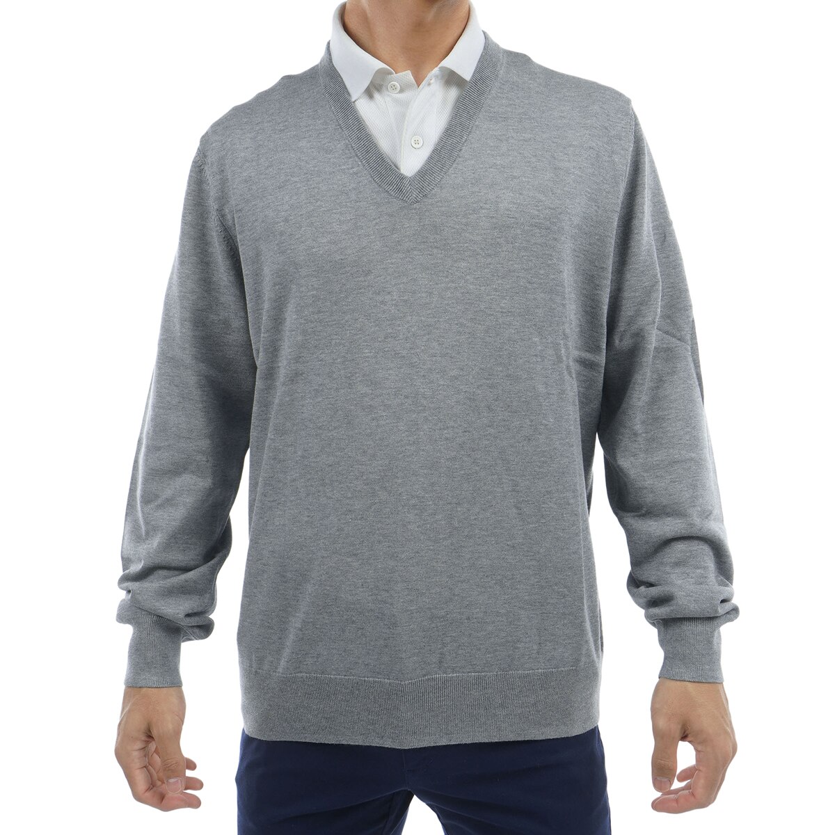 CPG GOLF シーピージー ゴルフ Vネック ニット セーター 3 ホワイト CPG GOLF シーピージー ゴルフ Vネック ニット セーター 3