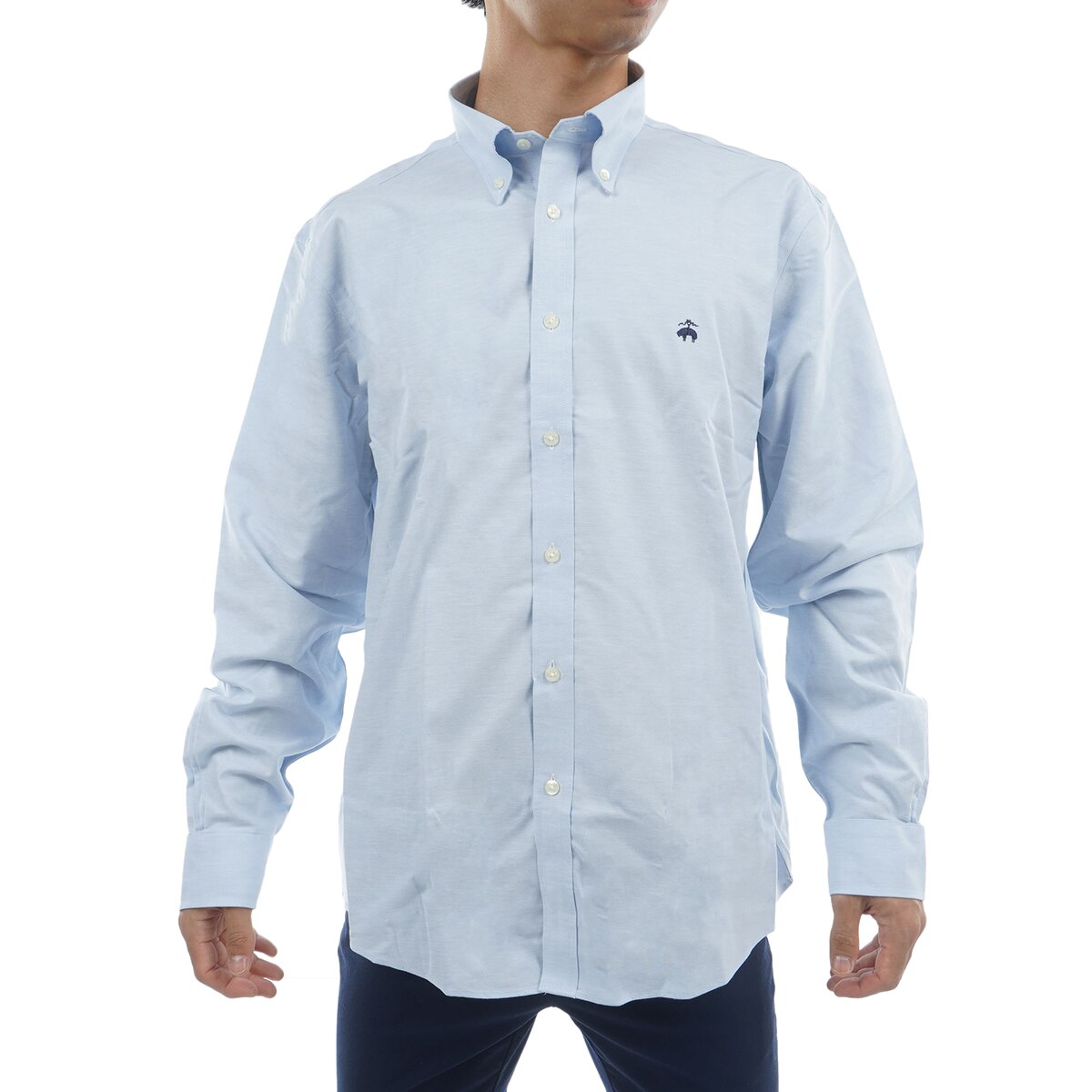 ノンアイロン ストレッチオックスフォード GFロゴ レギュラーフィット